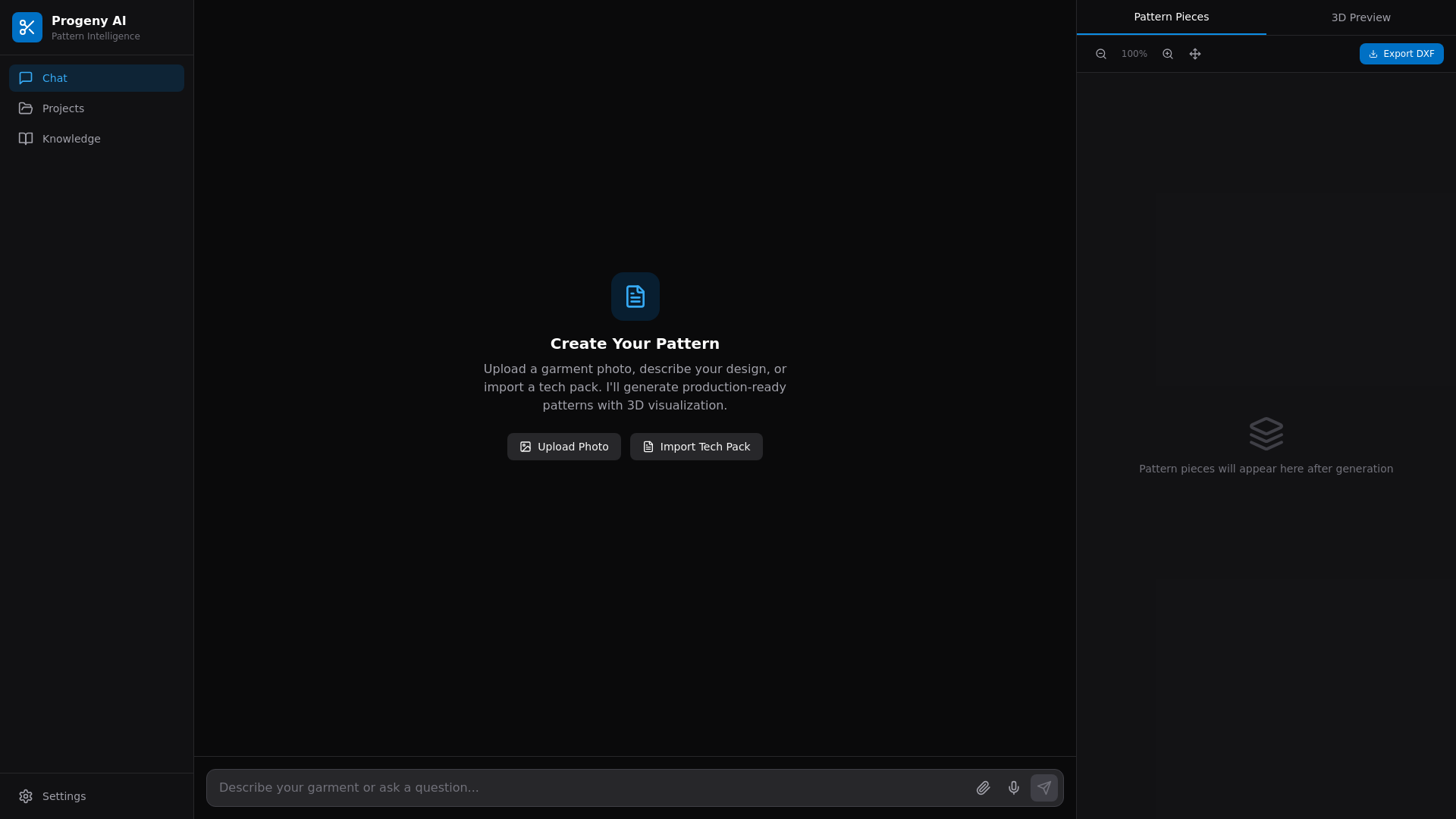 website screenshot of https://progeny-ai.pages.dev/