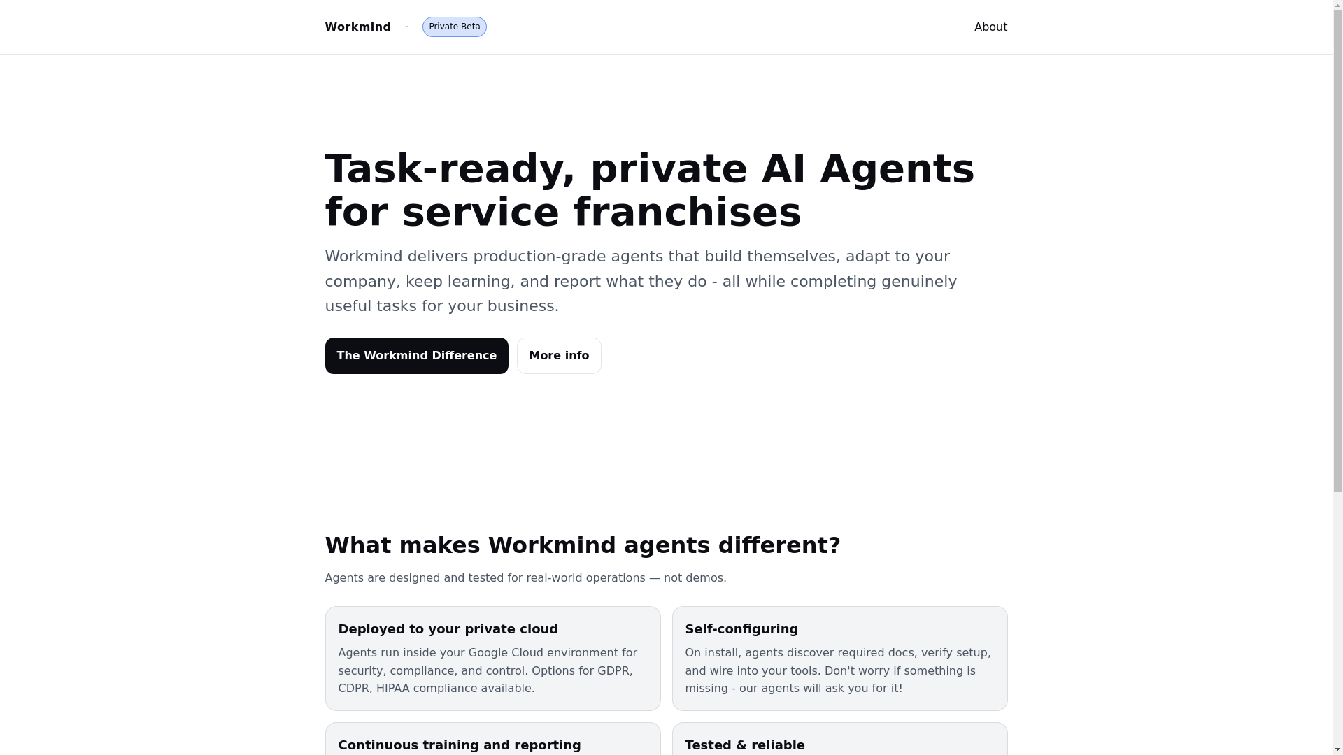 website screenshot of https://workmind.cloud/