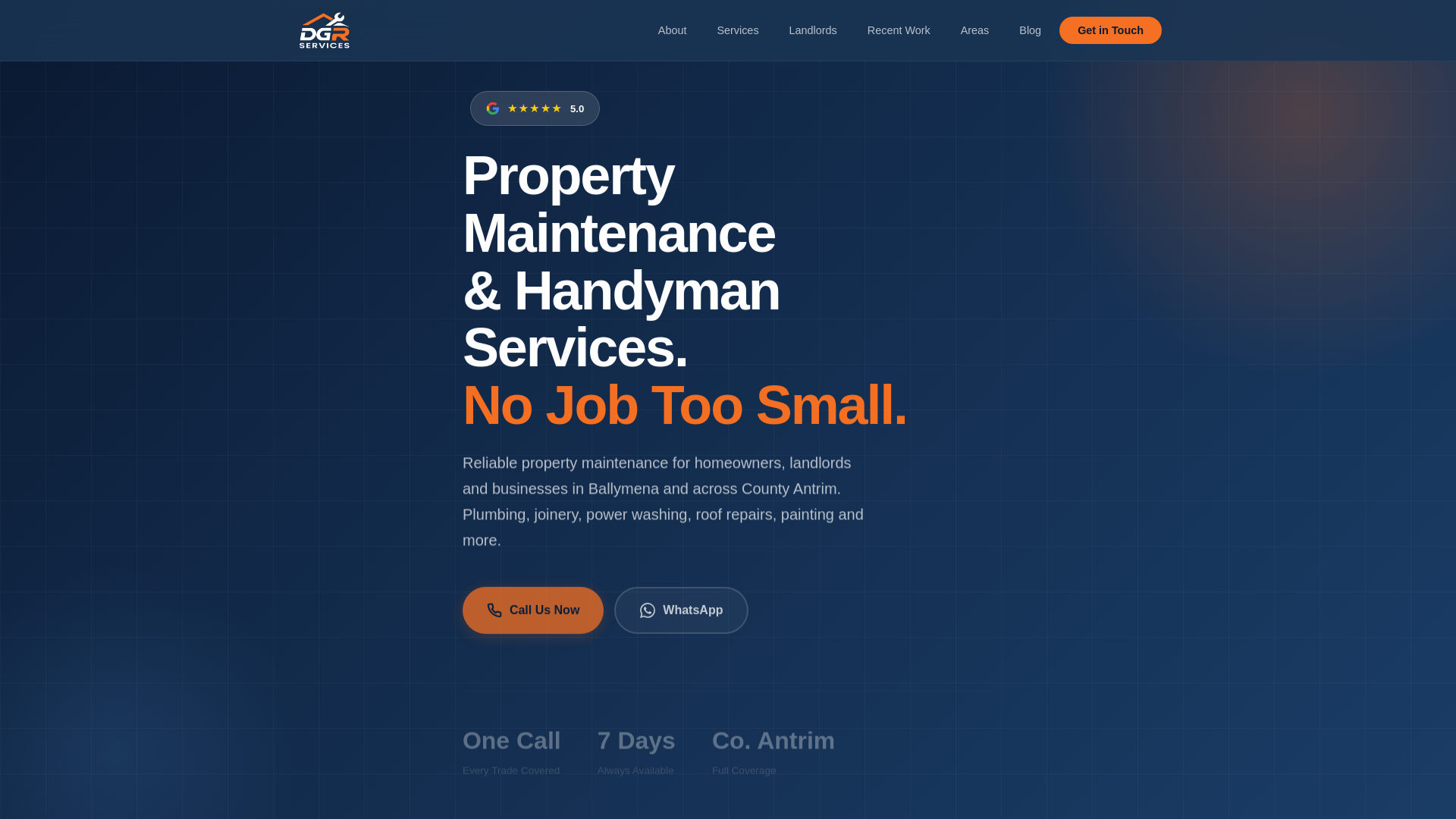website screenshot of https://dgr-services.pages.dev/