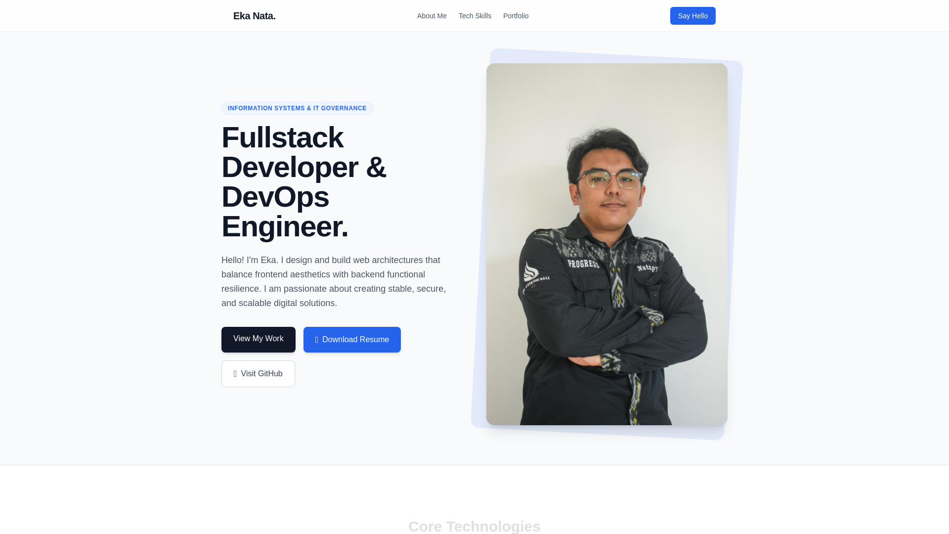 website screenshot of https://ekanata.web.id/
