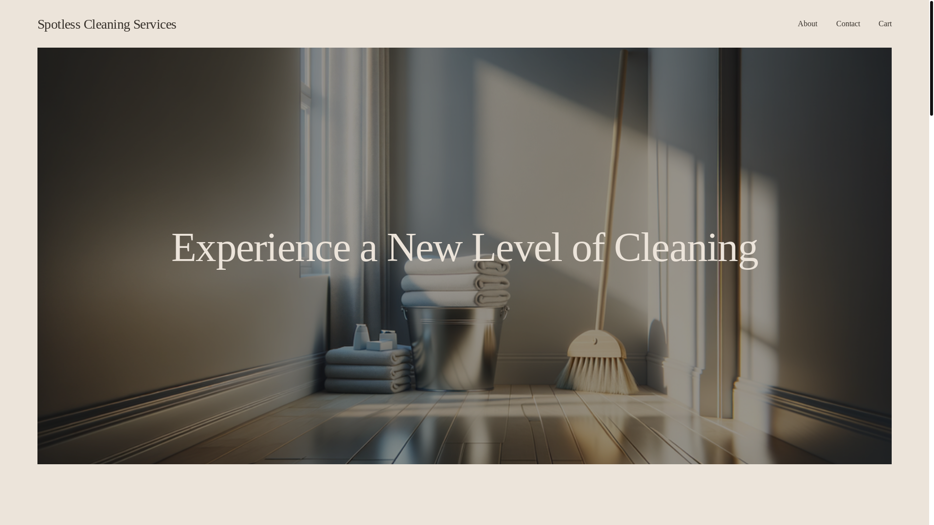 website screenshot of https://spotlesscleaningsservices.com/