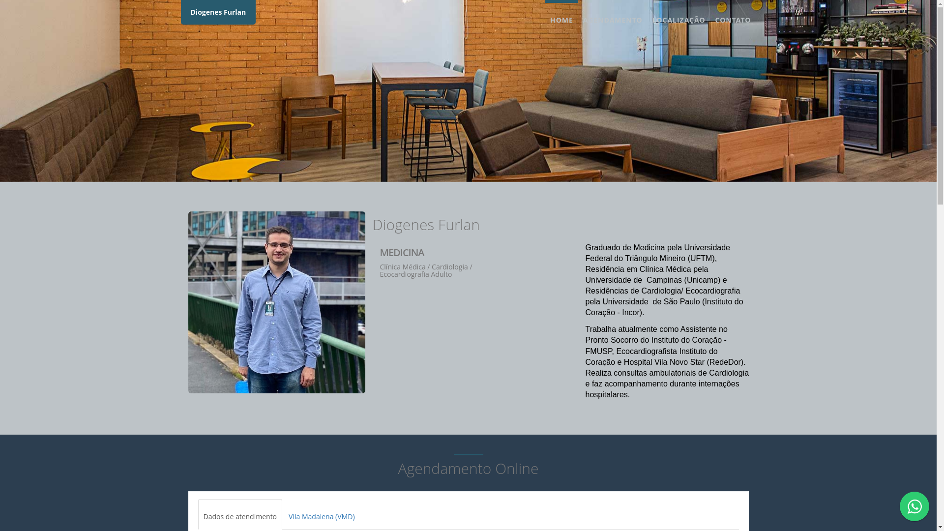 website screenshot of https://doutordiogenesfurlan.com.br/