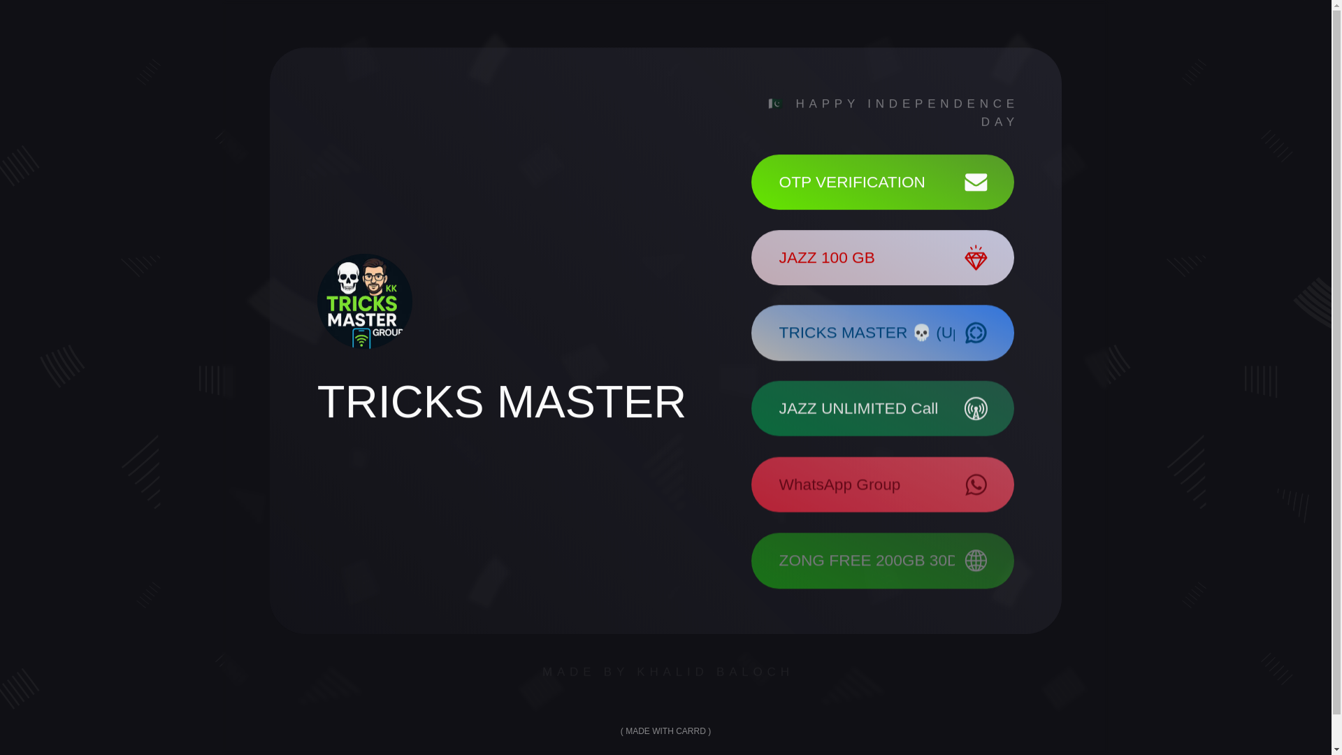 website screenshot of https://jazzfree.carrd.co/