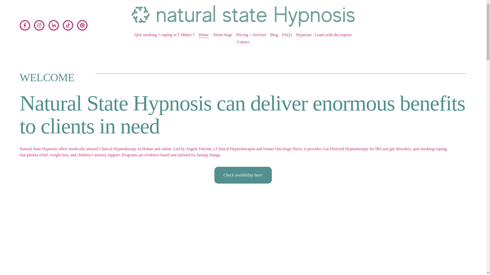 website screenshot of https://naturalstatehypnosis.net/