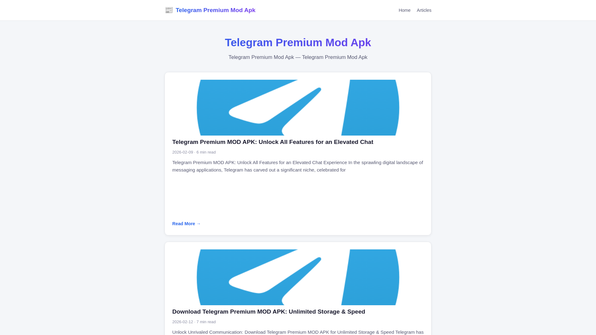 website screenshot of https://telegram-premium-mod-apk.pages.dev/