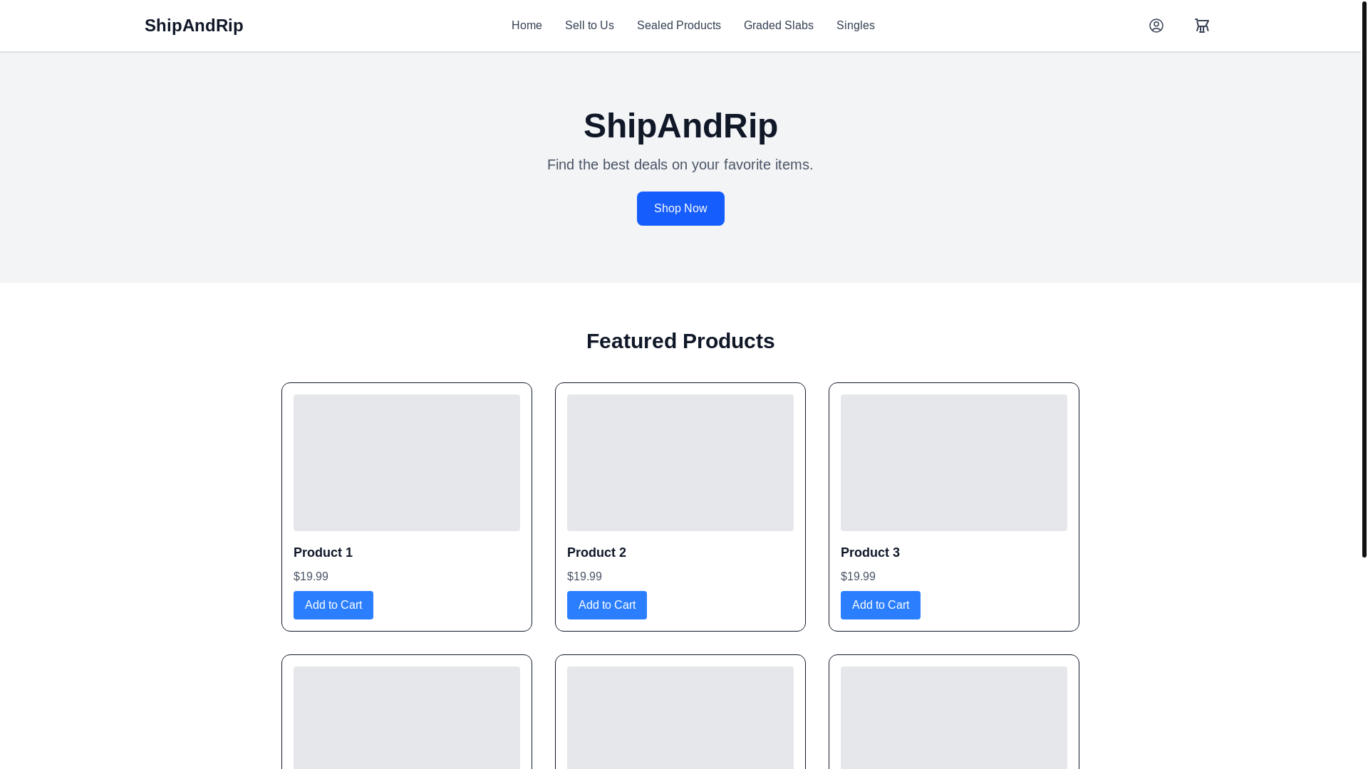 website screenshot of https://shipandrip.pages.dev/