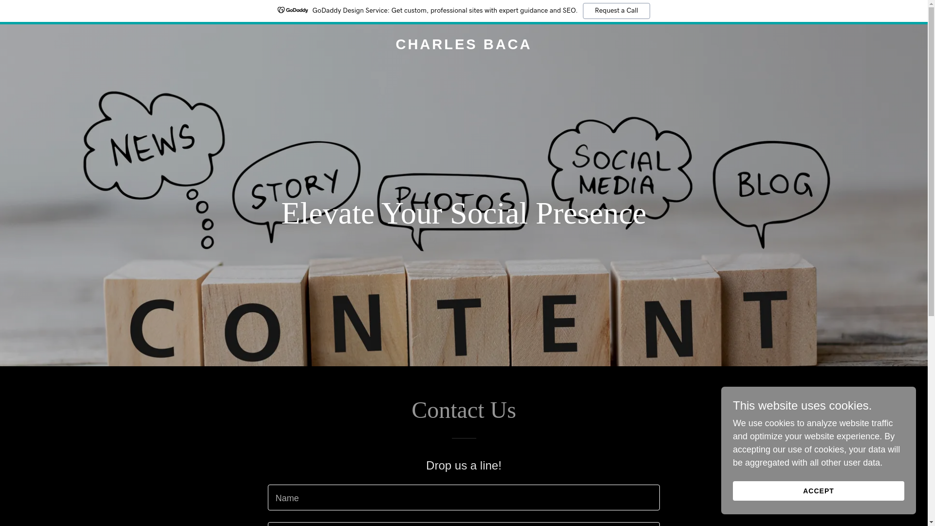 website screenshot of https://charlesbaca.com/