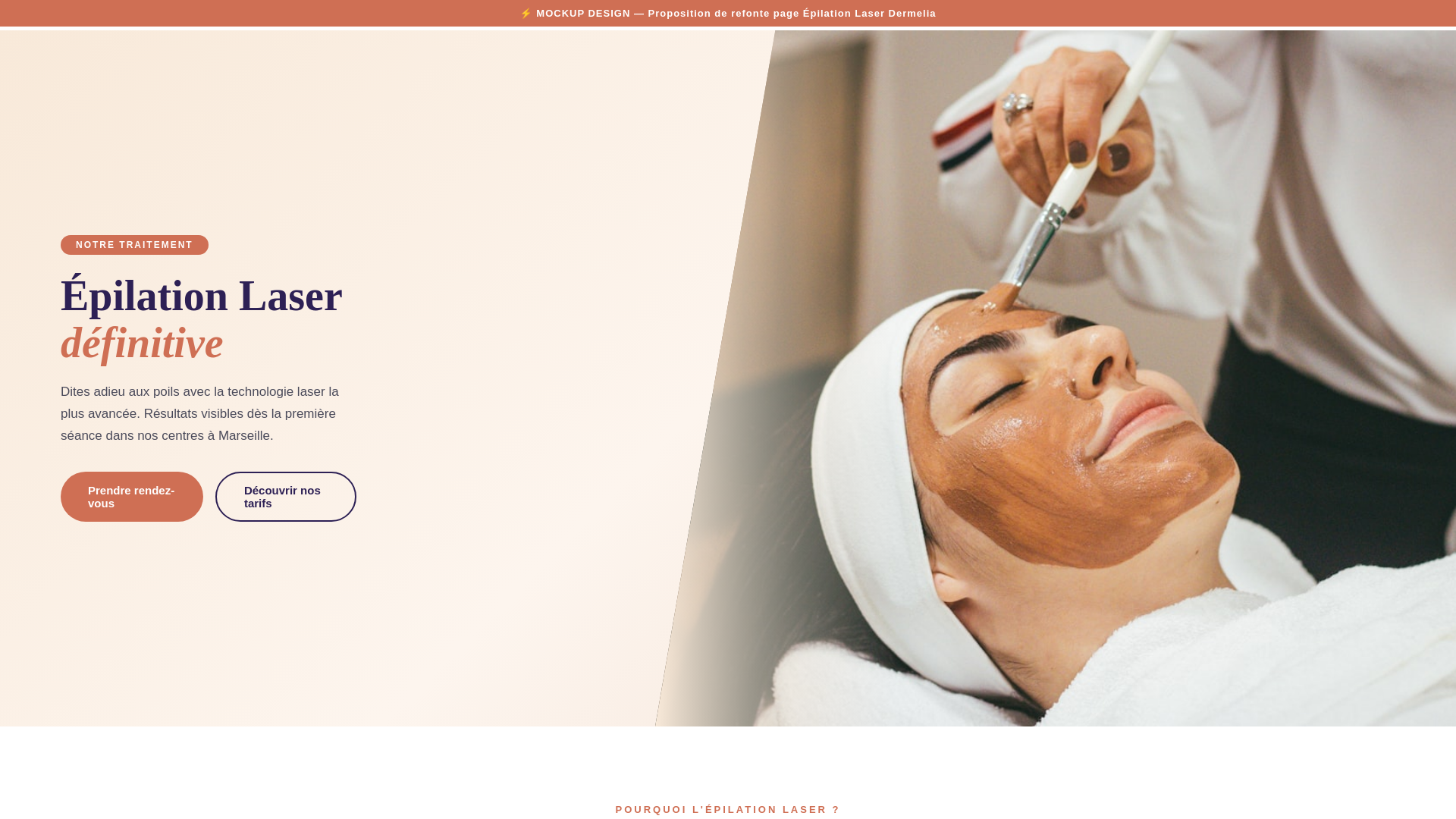 website screenshot of https://dermelia-mockup.pages.dev/