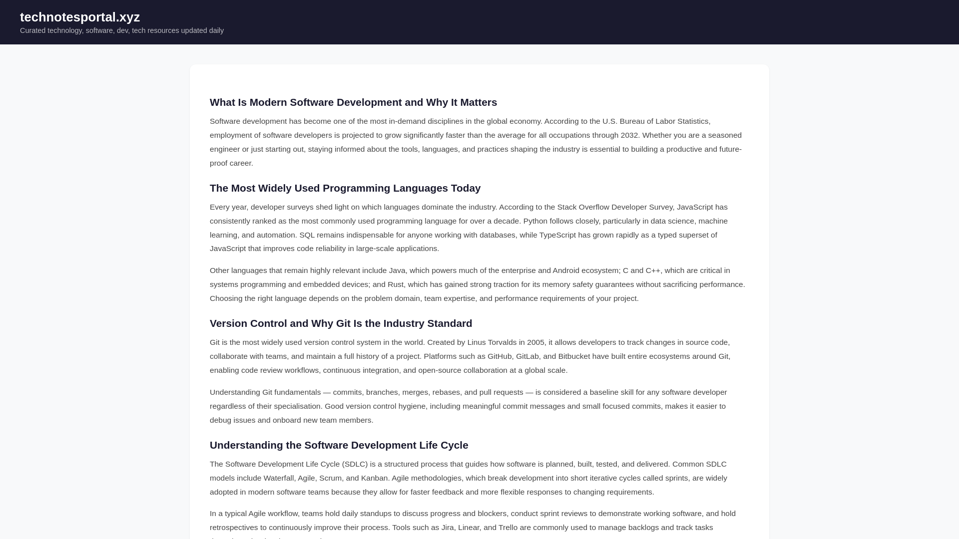 website screenshot of https://technotesportal.xyz/