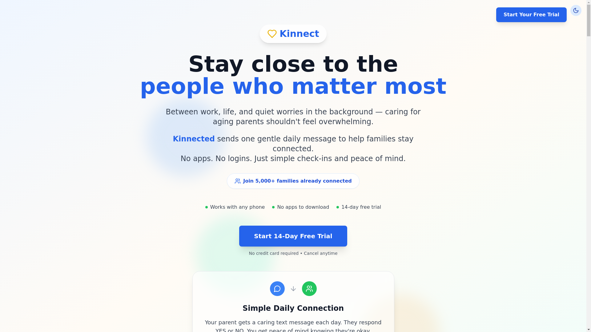 website screenshot of https://kinnectfolk.com/