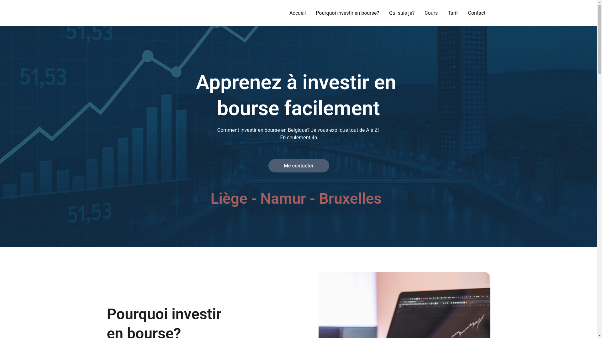 website screenshot of https://commentinvestirenbourseenbelgique.be/