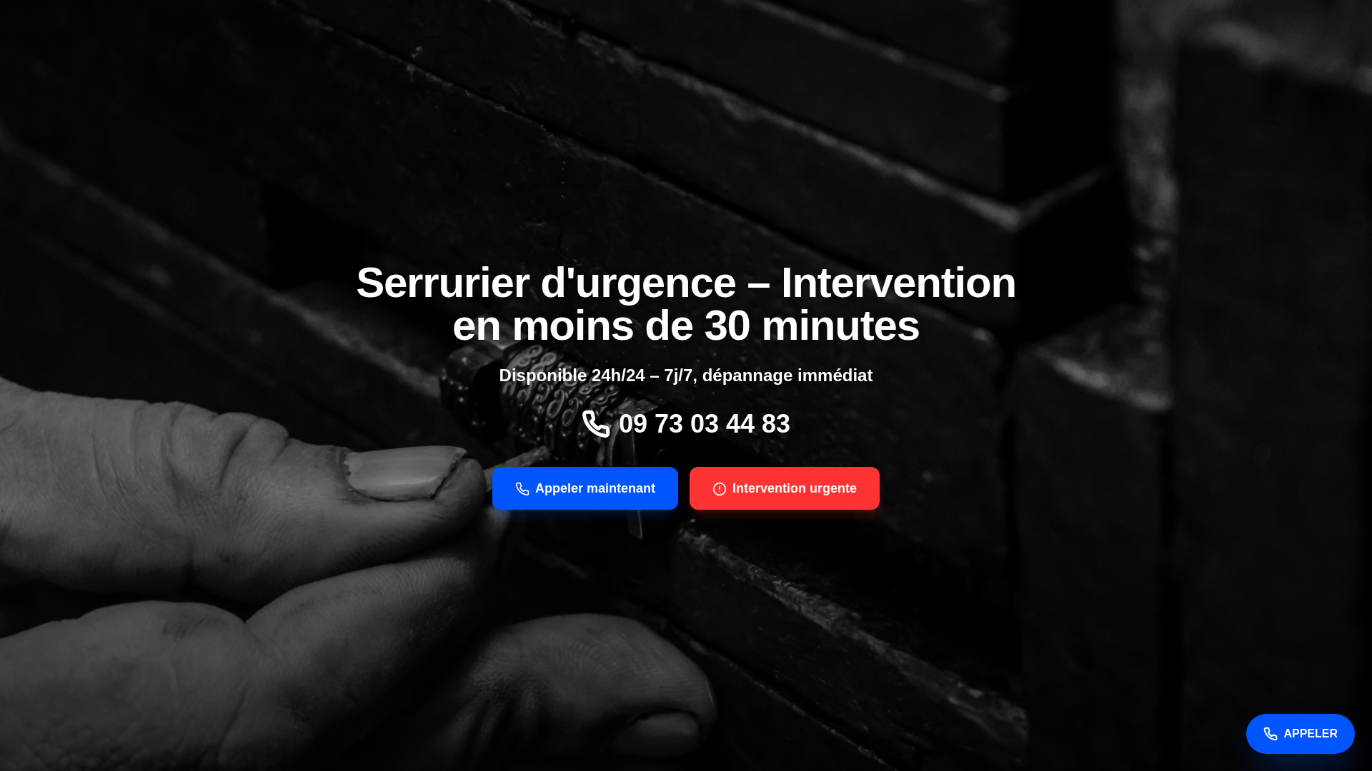 website screenshot of https://serrurerieparis15e.site/