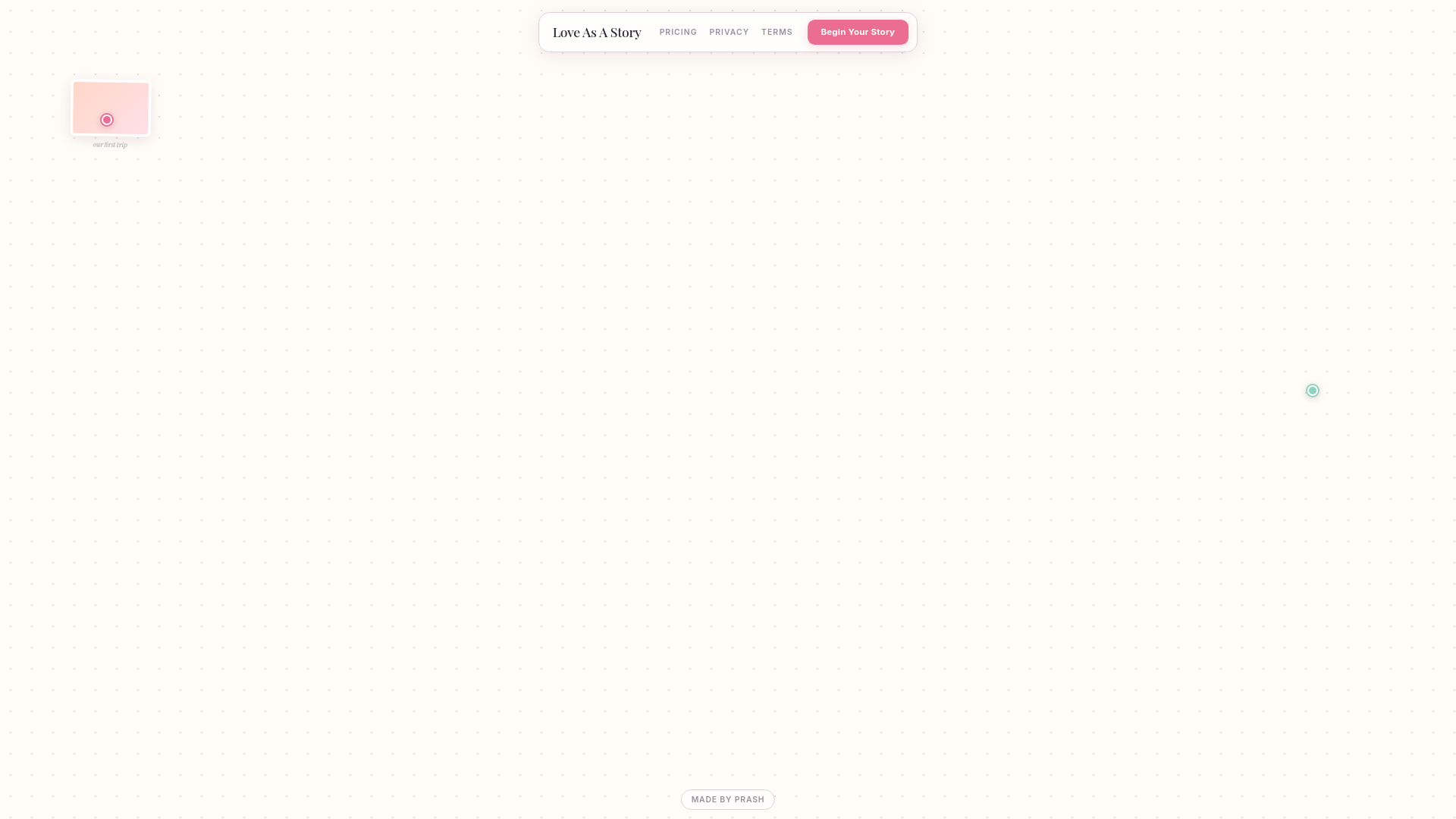 website screenshot of https://loveasastory.com/