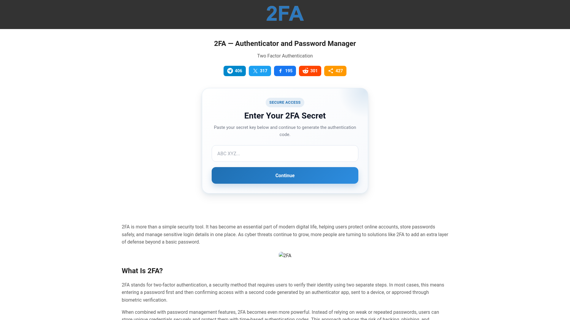 website screenshot of https://2fa-57y.pages.dev/