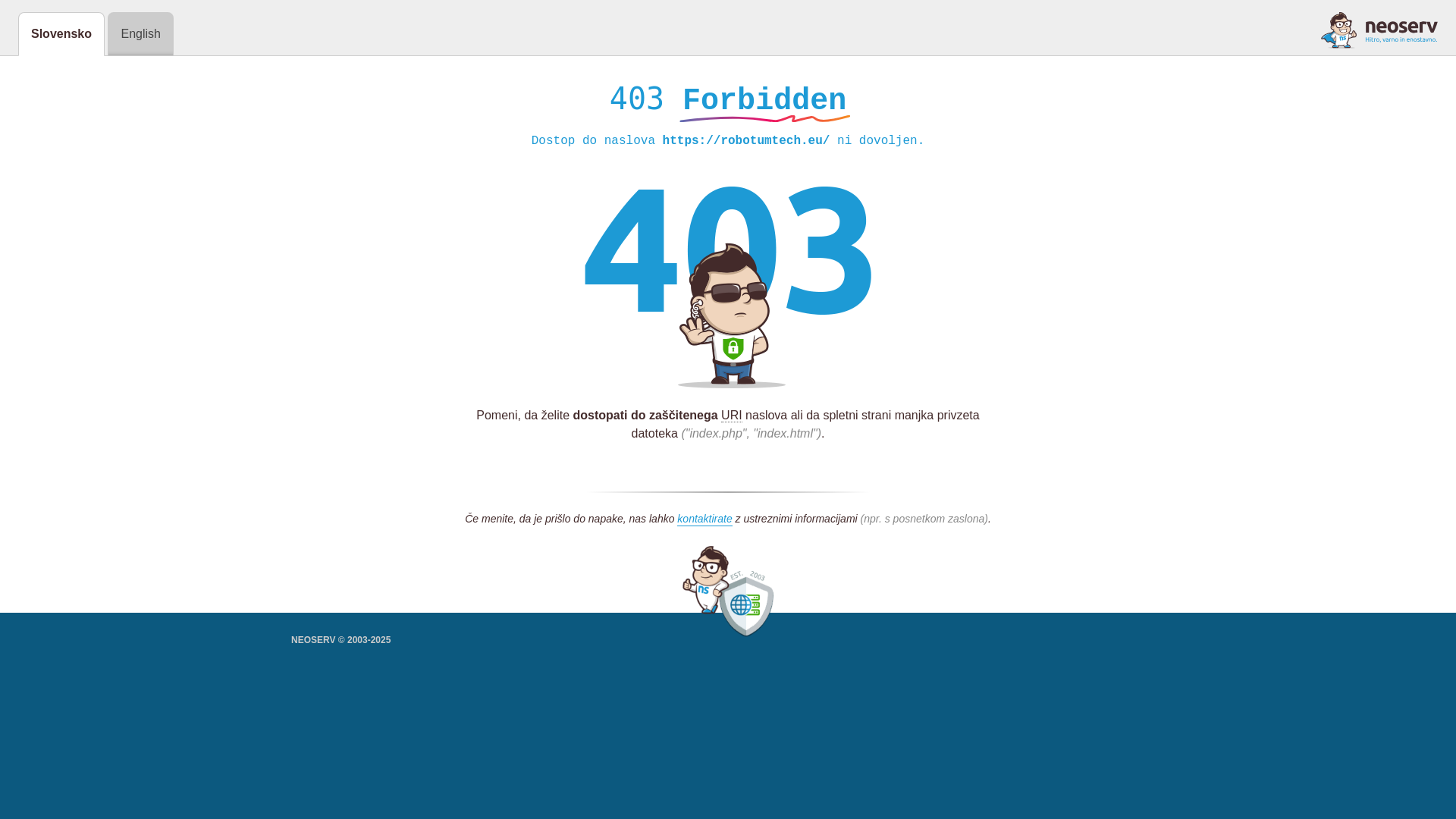 website screenshot of https://robotumtech.eu/
