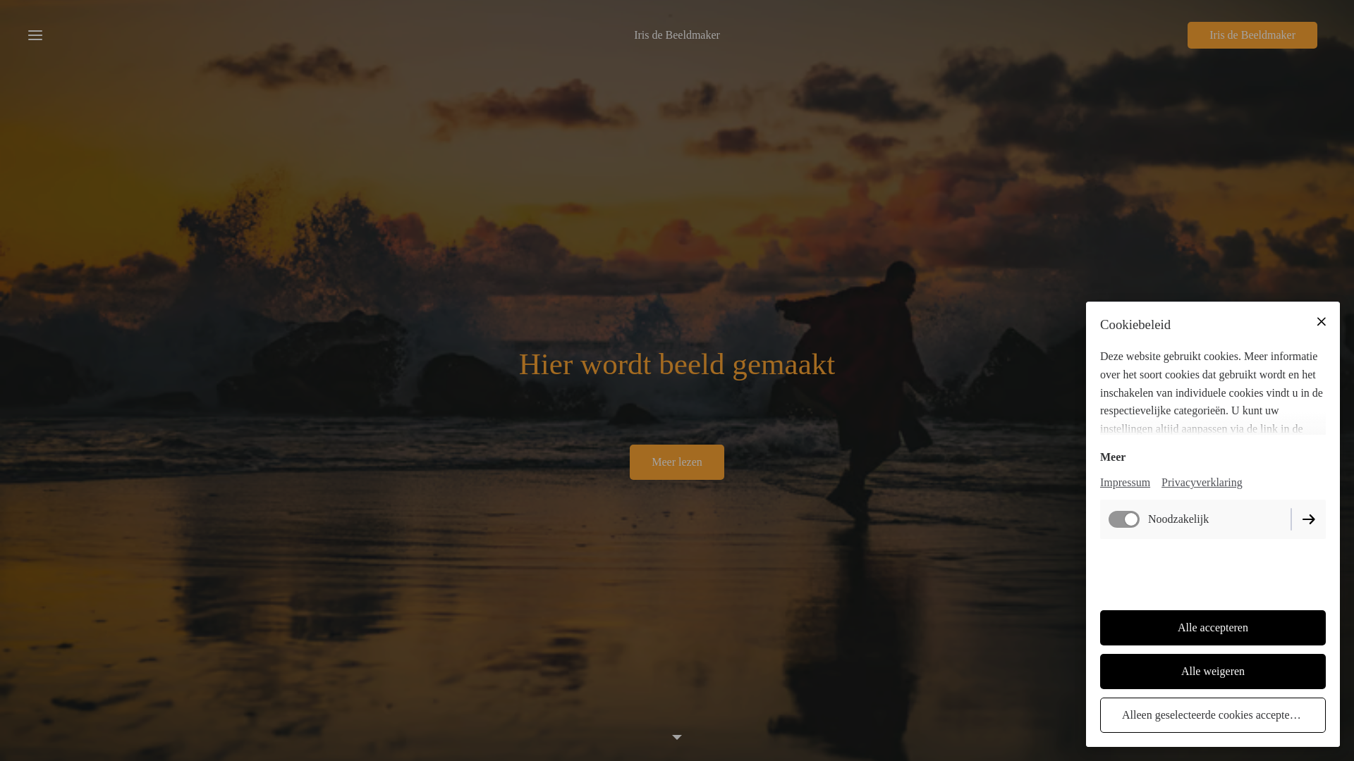 website screenshot of https://irisdebeeldmaker.nl/