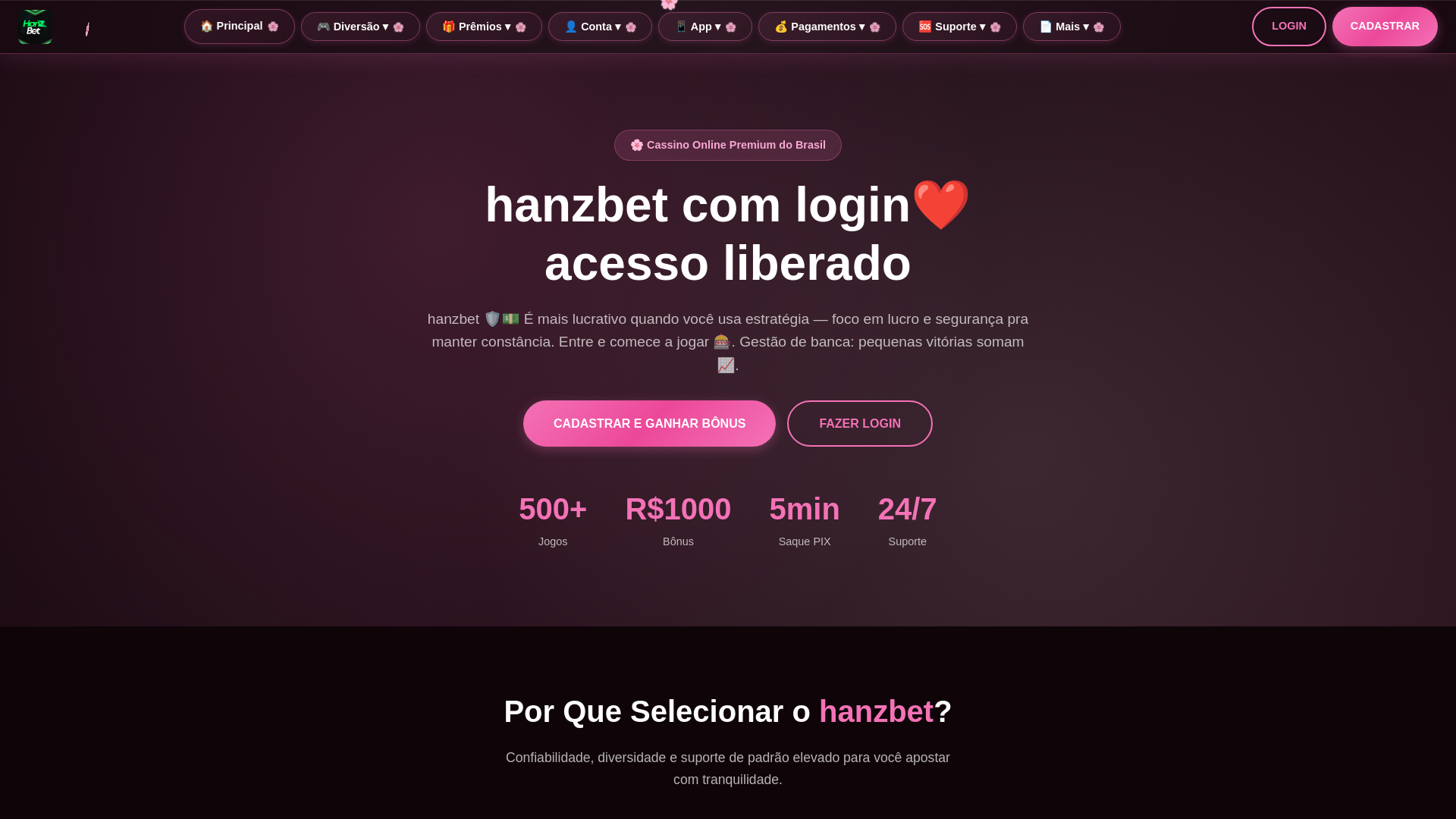 website screenshot of https://hanzbetx.com/