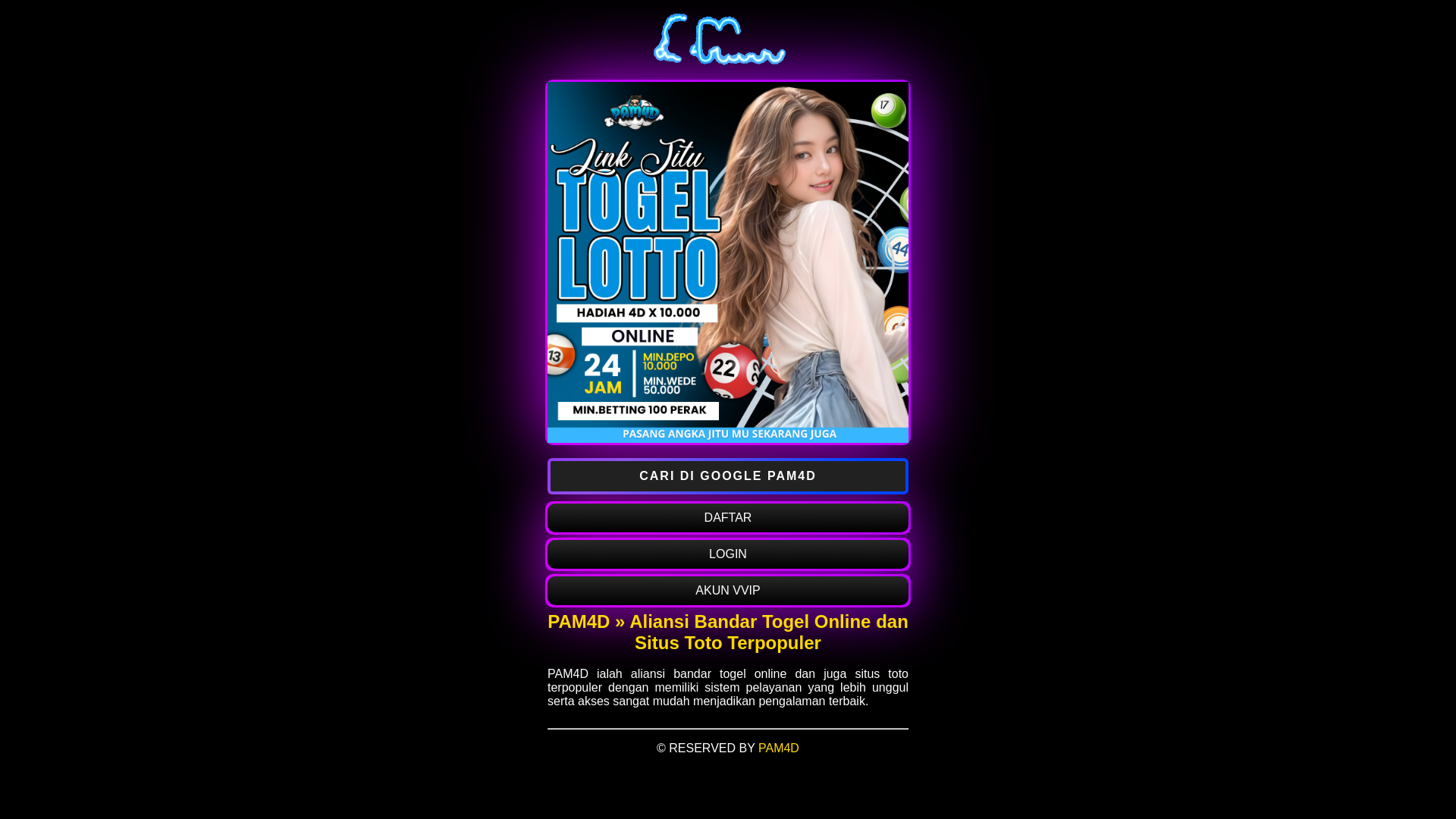 website screenshot of https://aliansibandartogel.pages.dev/