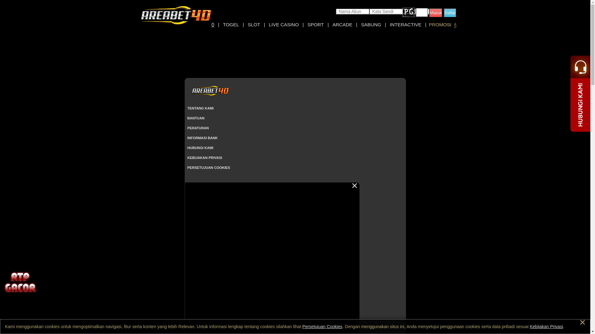 website screenshot of https://areapastihoki.autos/