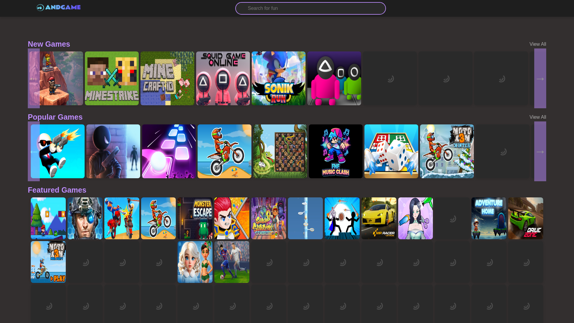 website screenshot of https://andgame.pages.dev/