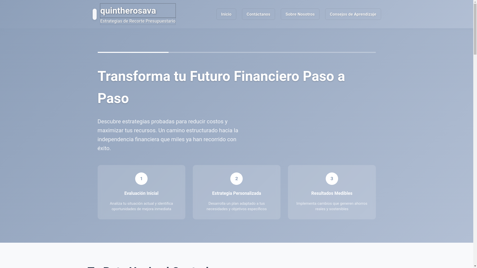 website screenshot of https://quintherosava.sbs/