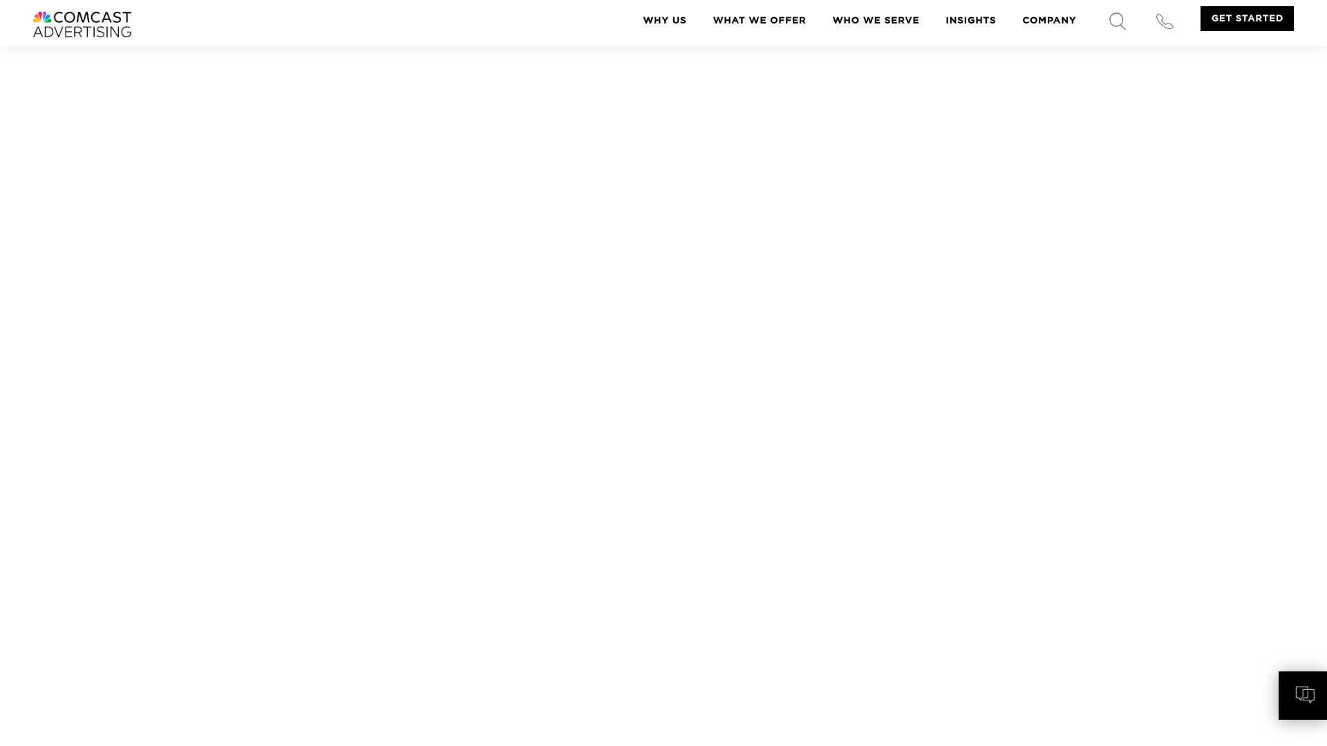 website screenshot of https://comcastads-network.com/