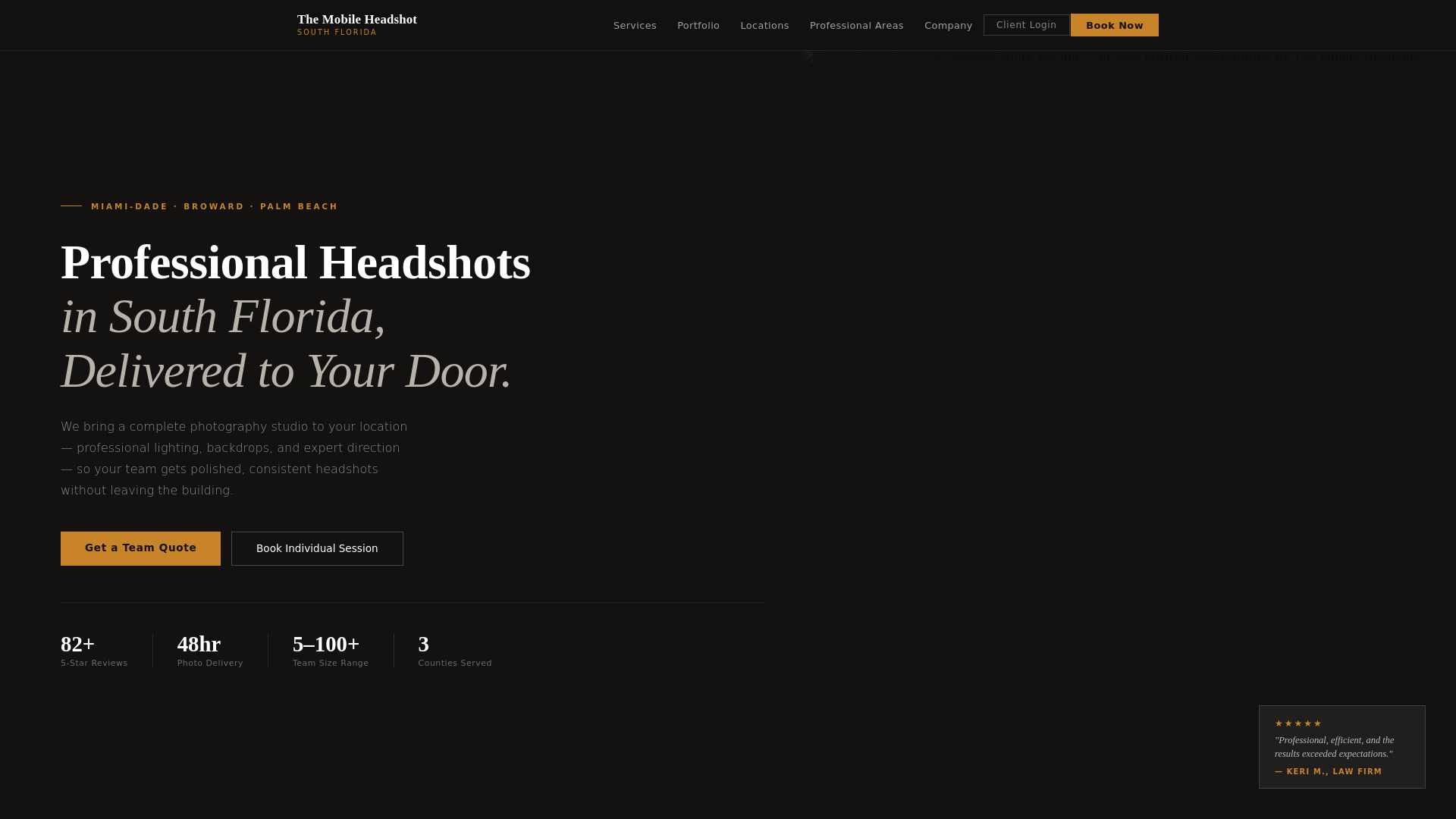 website screenshot of https://themobileheadshot.pages.dev/