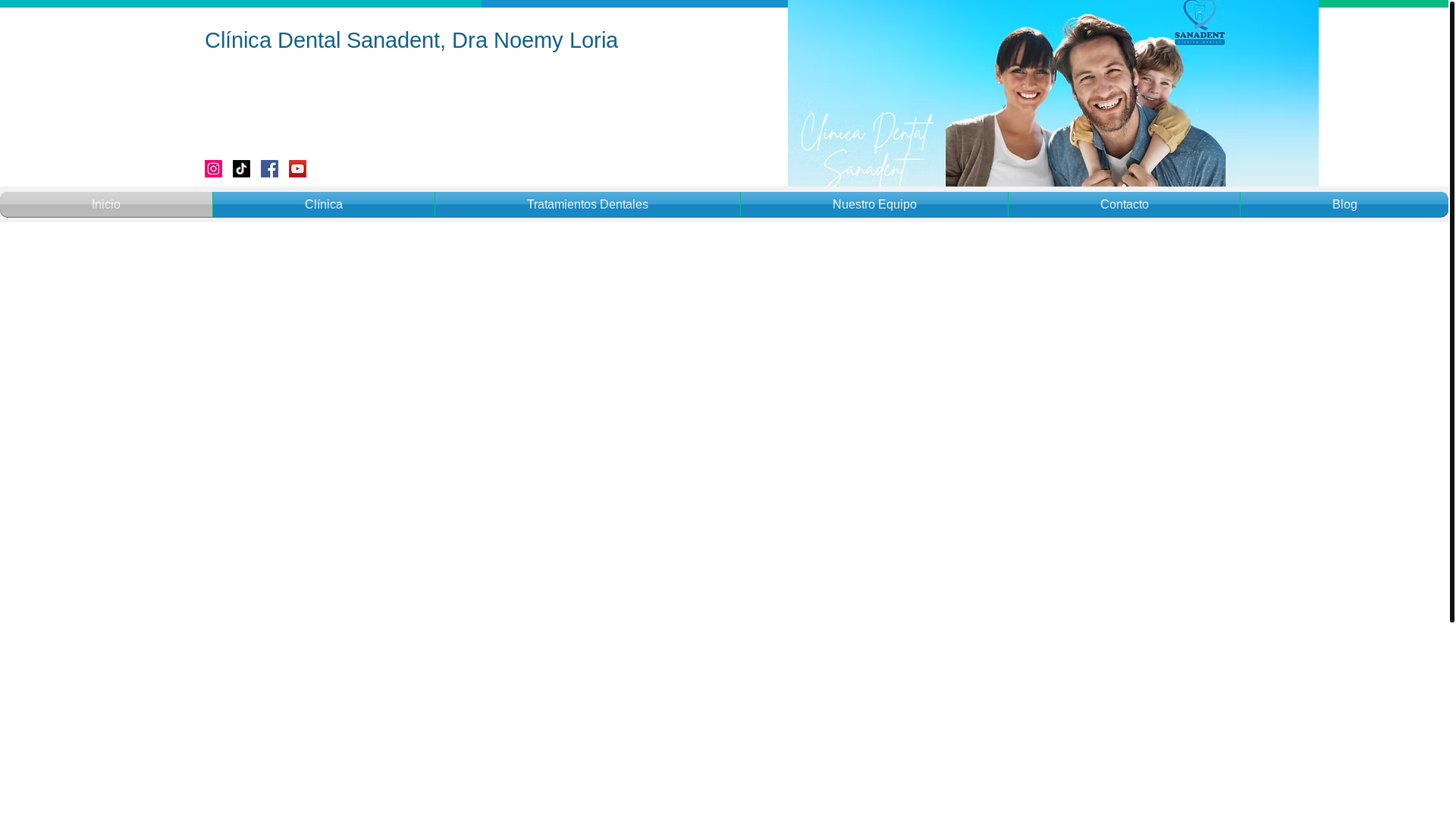 website screenshot of https://clinicasanadentcr.com/