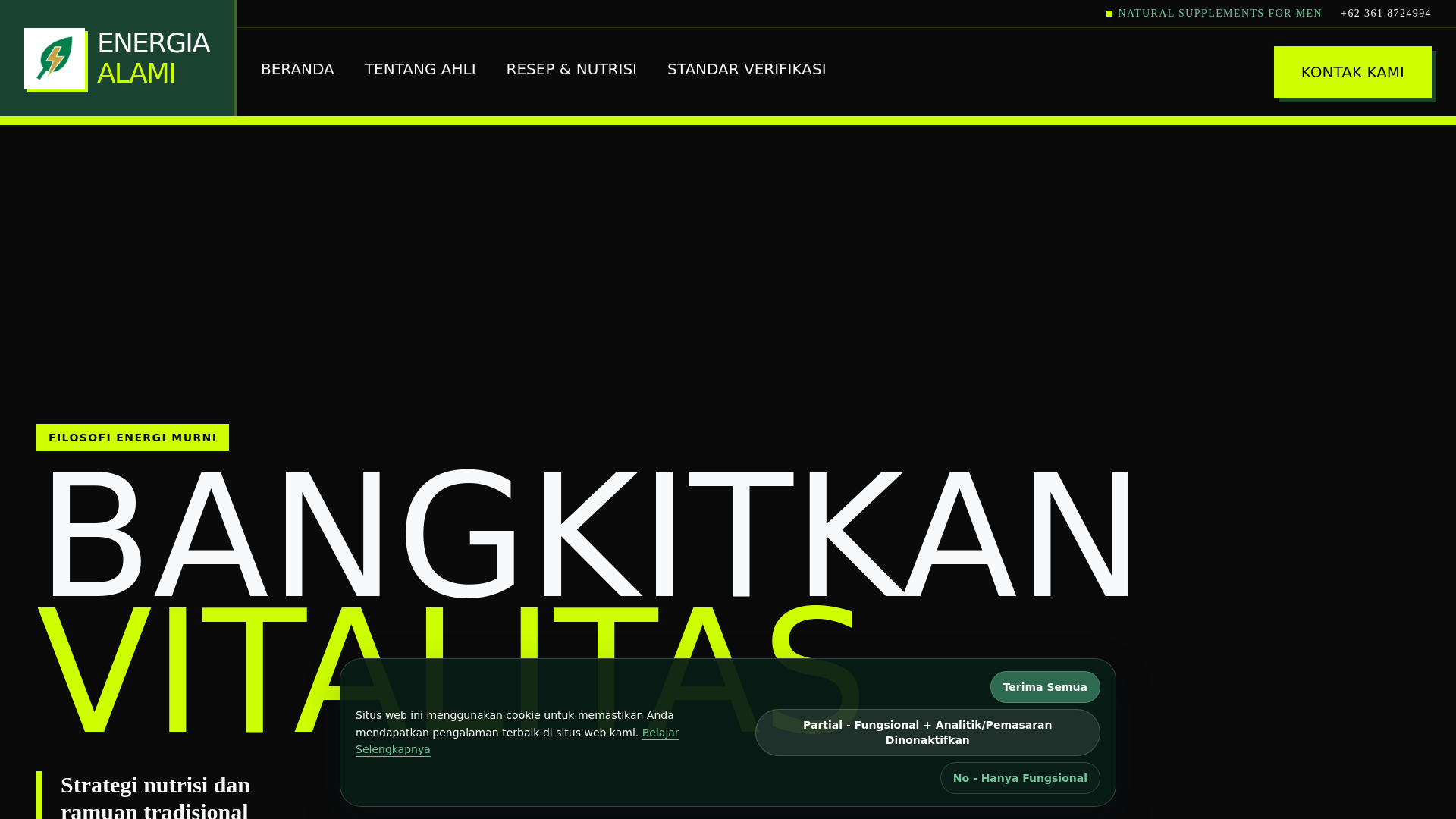 website screenshot of https://energialamicomav.info/