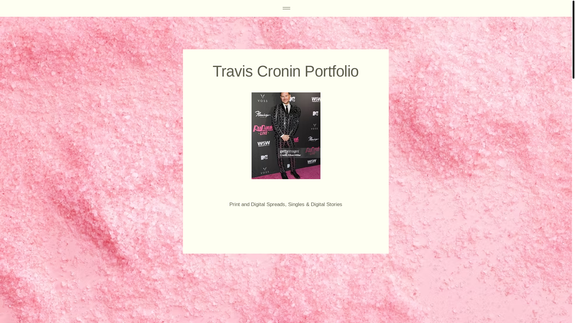 website screenshot of https://traviscronincreative.com/