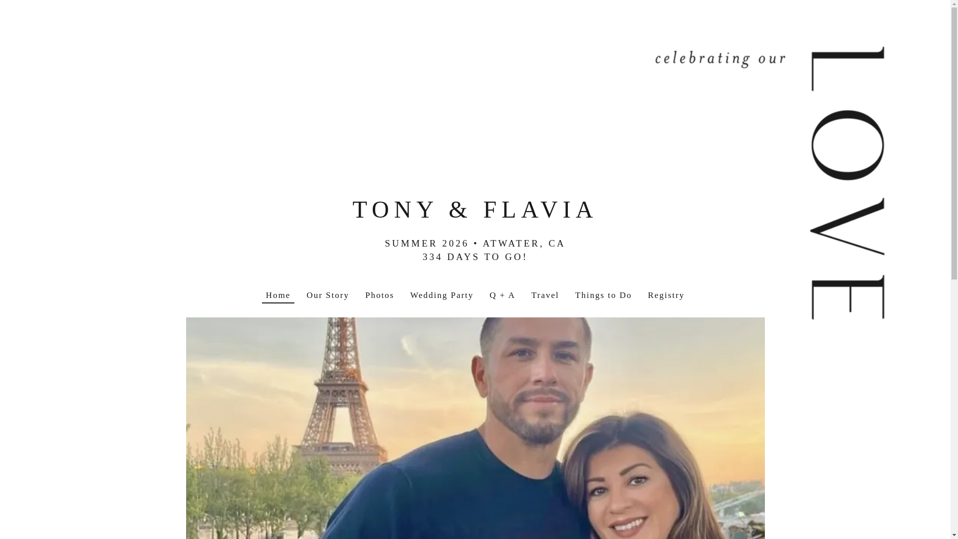 website screenshot of https://tonyandflavia.com/
