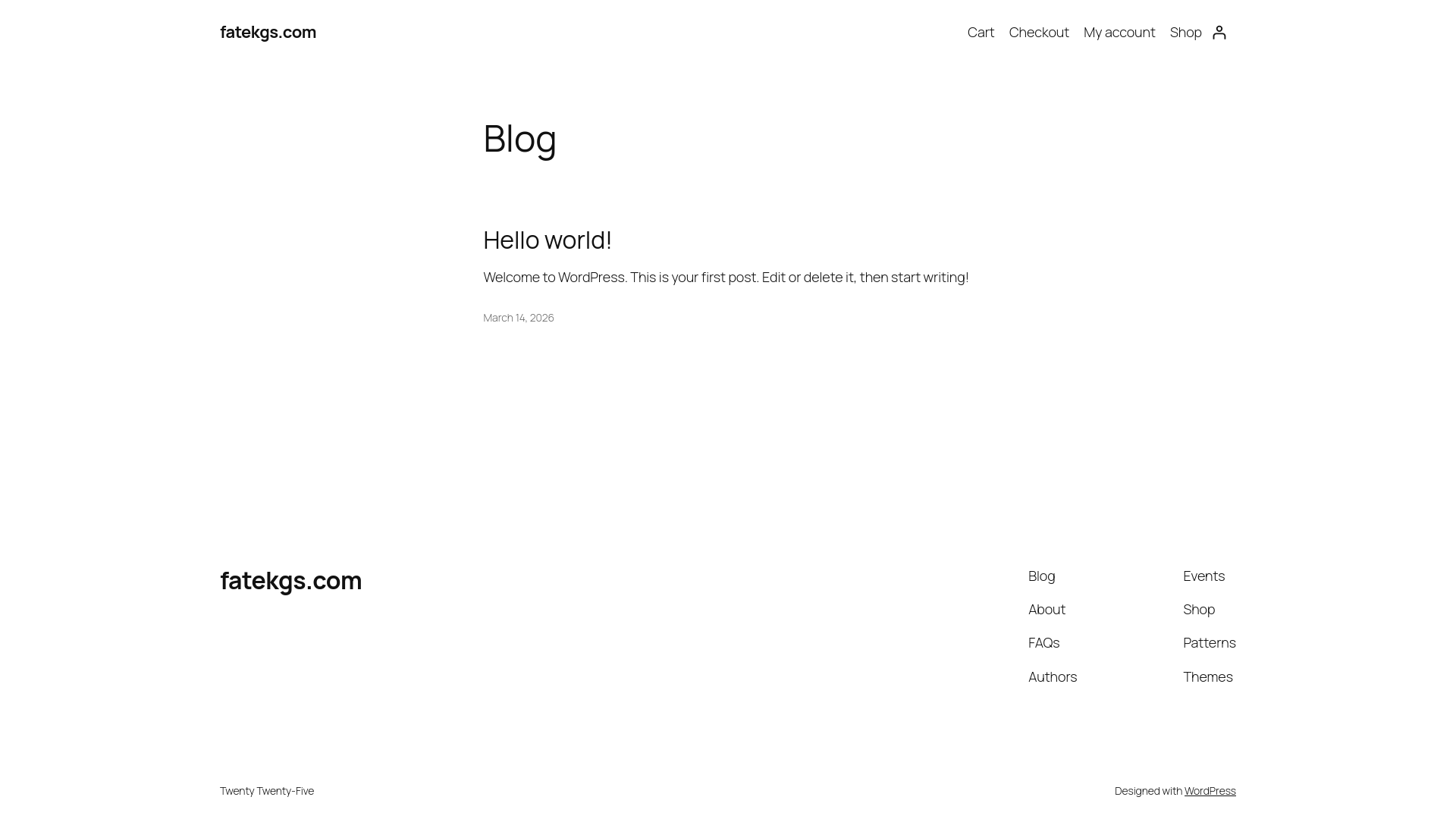 website screenshot of https://fatekgs.com/