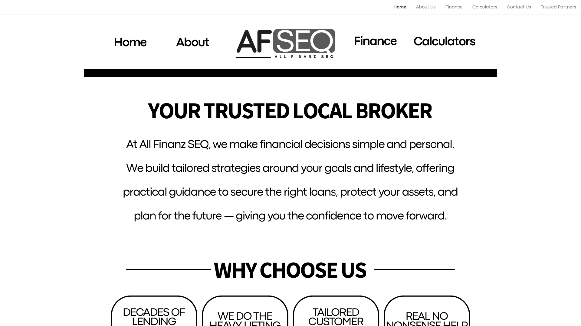 website screenshot of https://allfinanzseq.online/