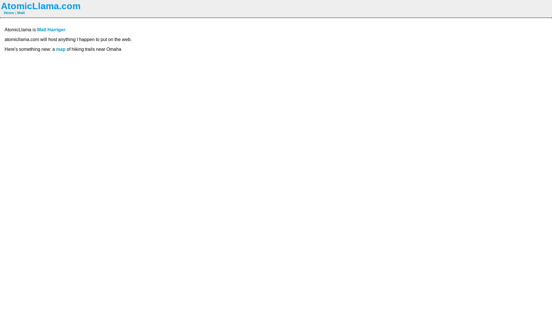website screenshot of https://atomicllama.pages.dev/