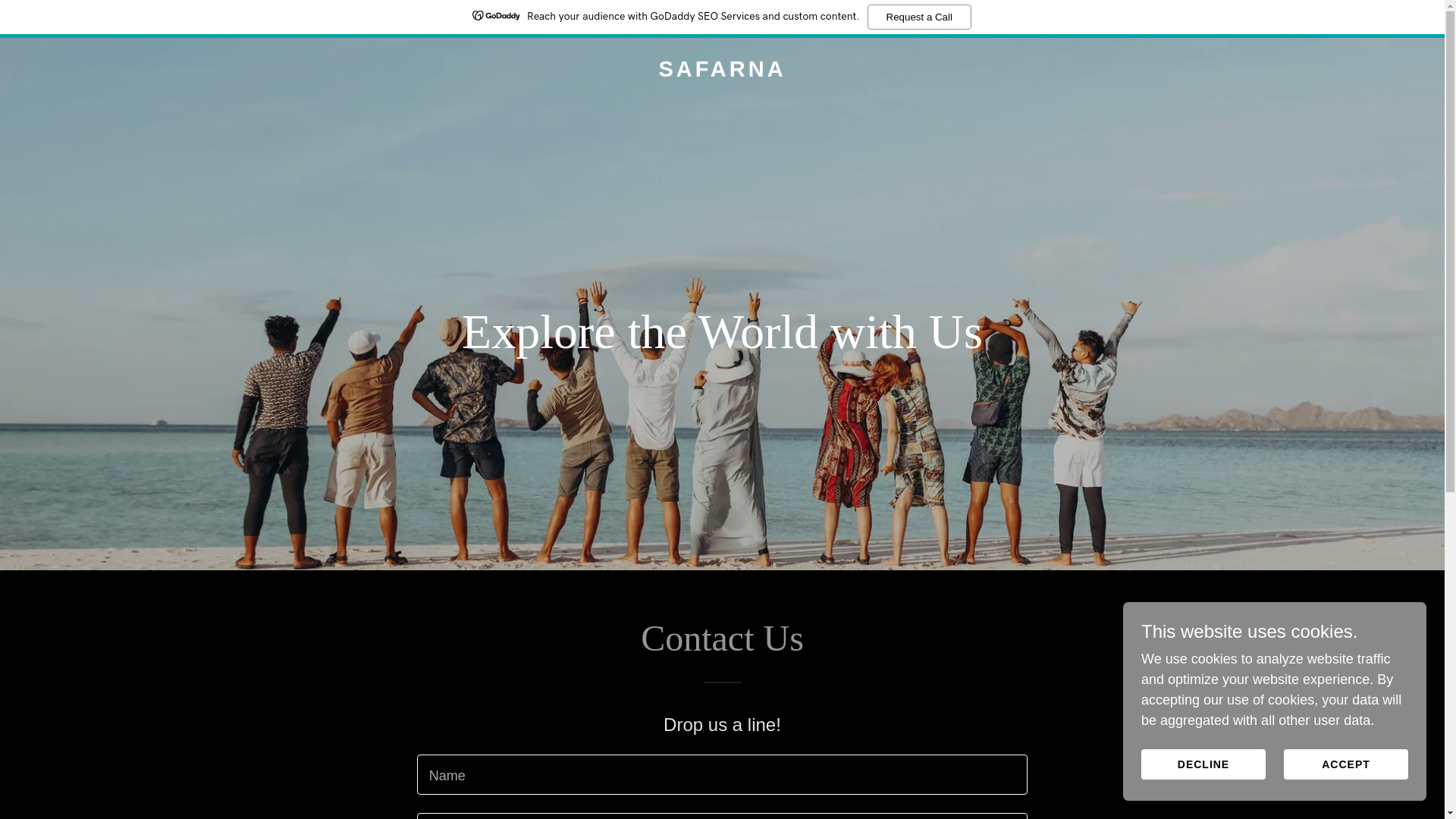 website screenshot of https://safarna.space/
