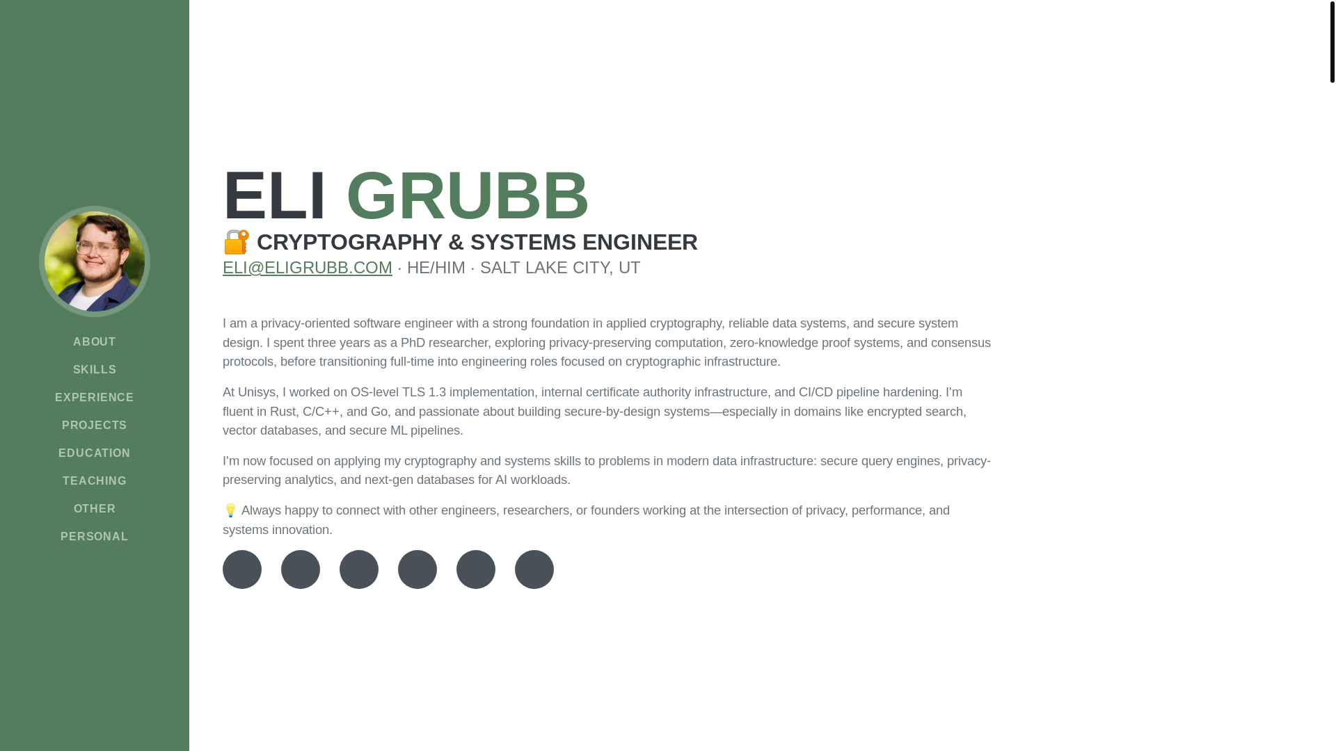 website screenshot of https://eligrubb-com.pages.dev/