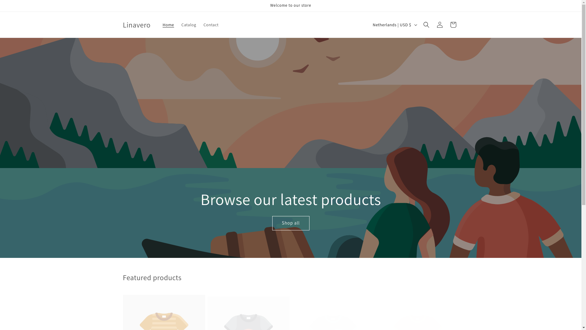 website screenshot of https://linavero.com/