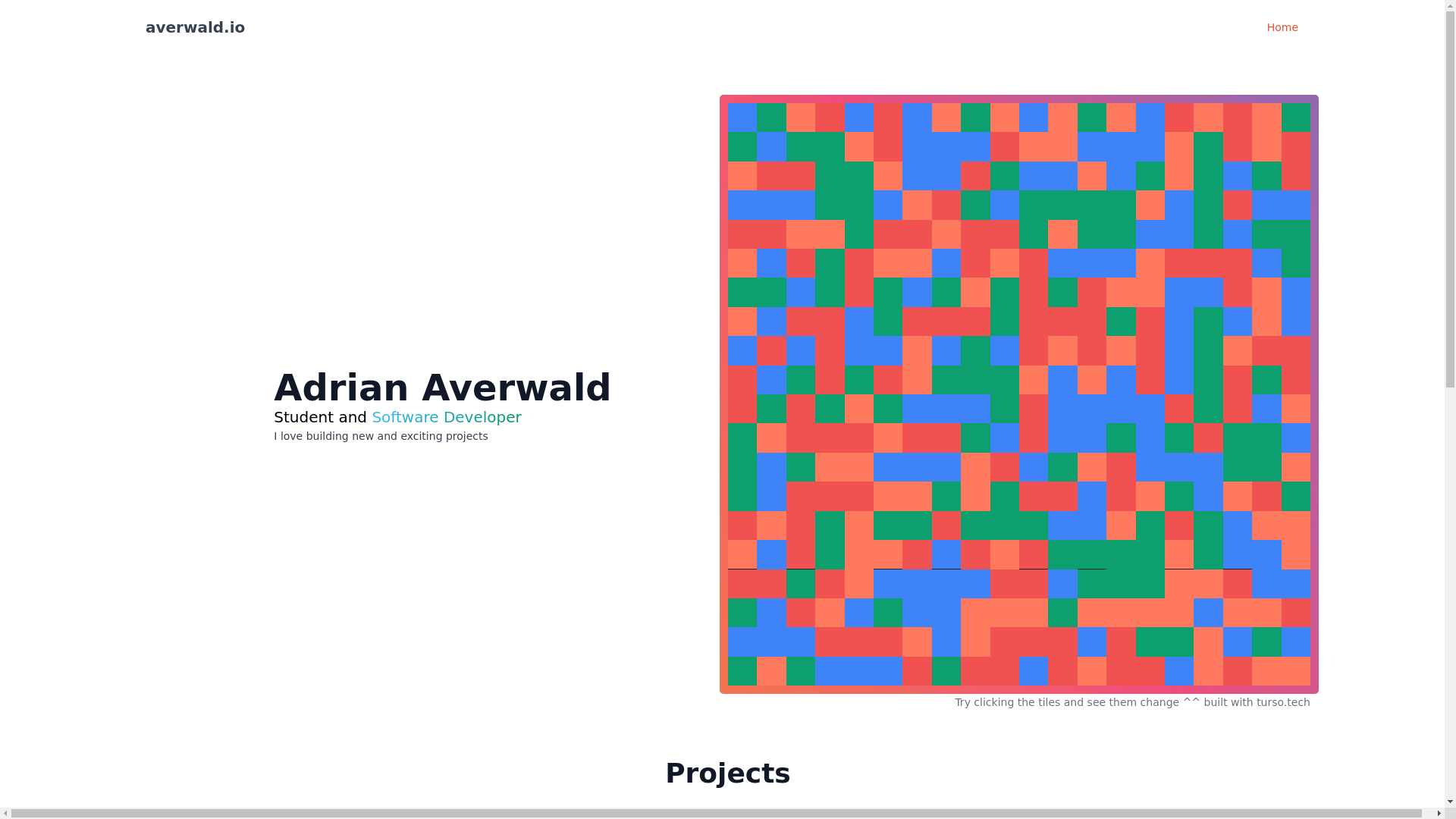 website screenshot of https://averwald-io.pages.dev/