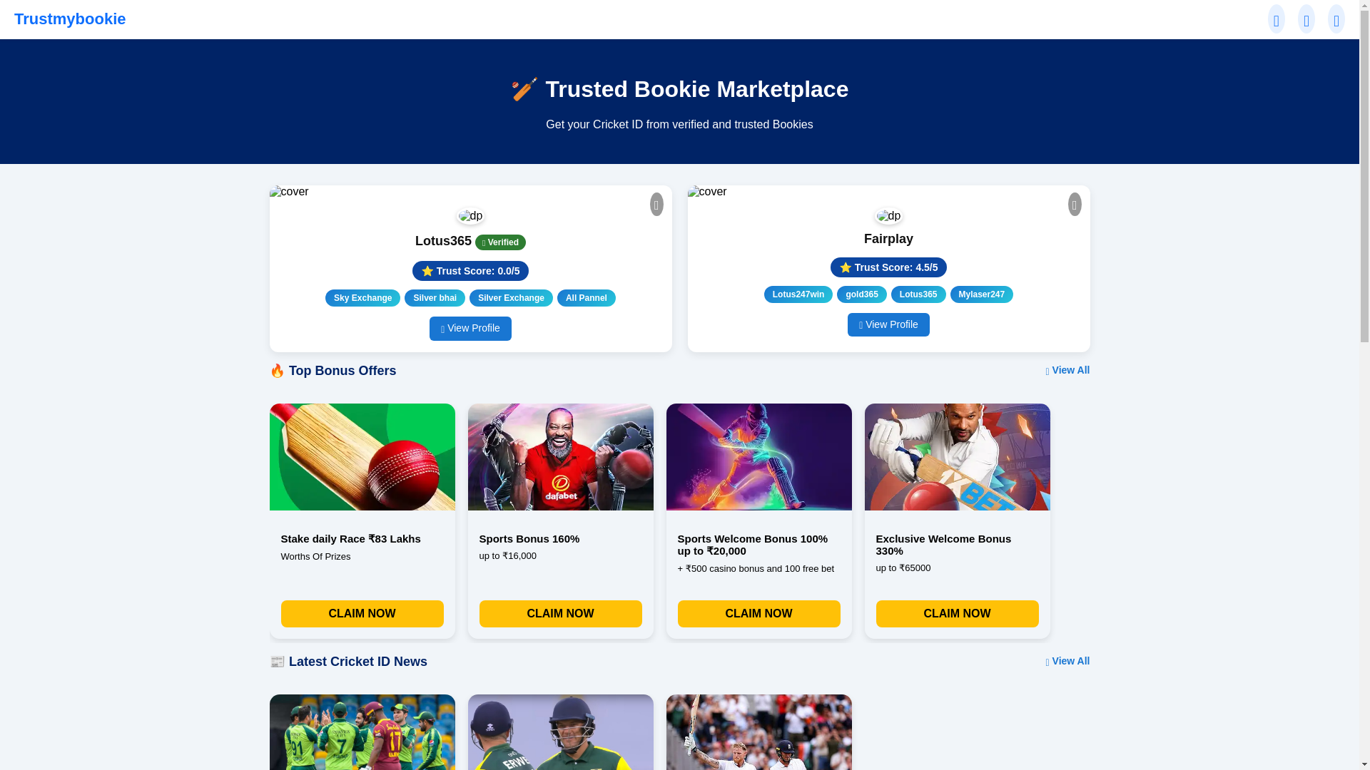 website screenshot of https://trustmybookie.com/