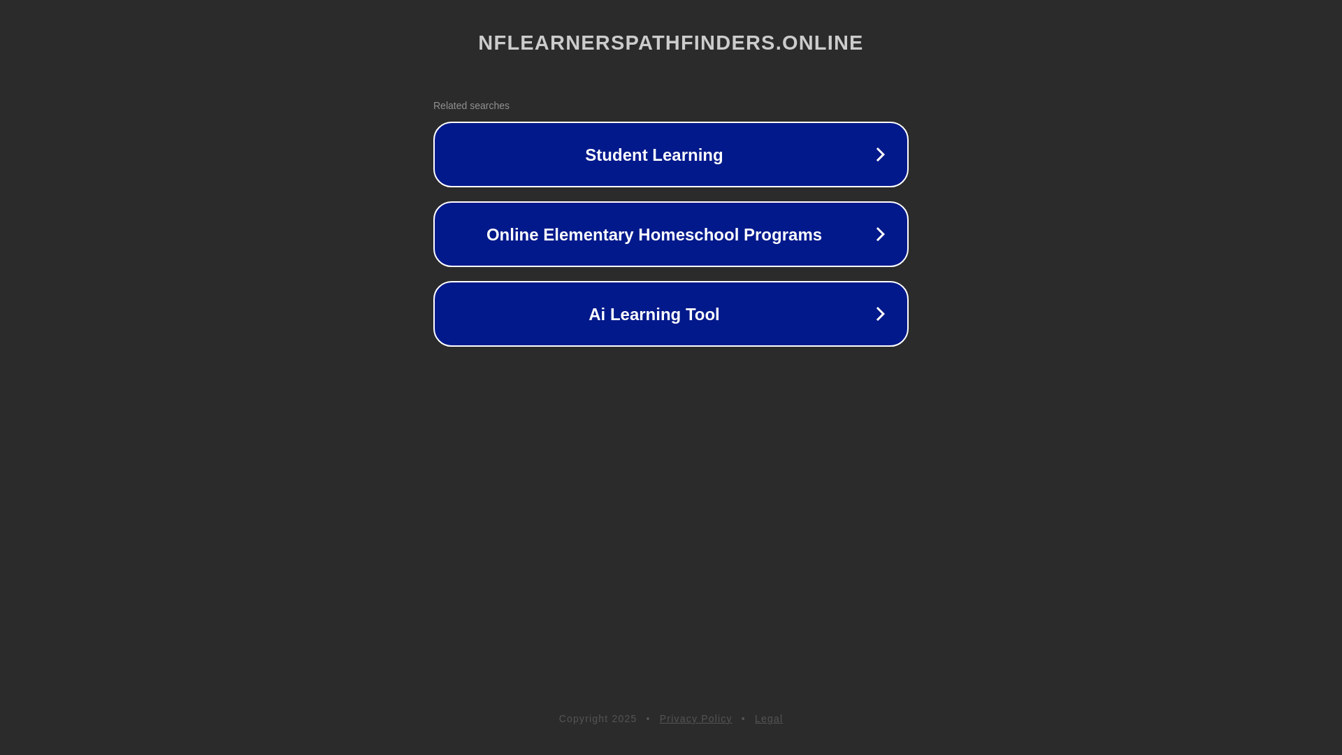 website screenshot of https://nflearnerspathfinders.online/