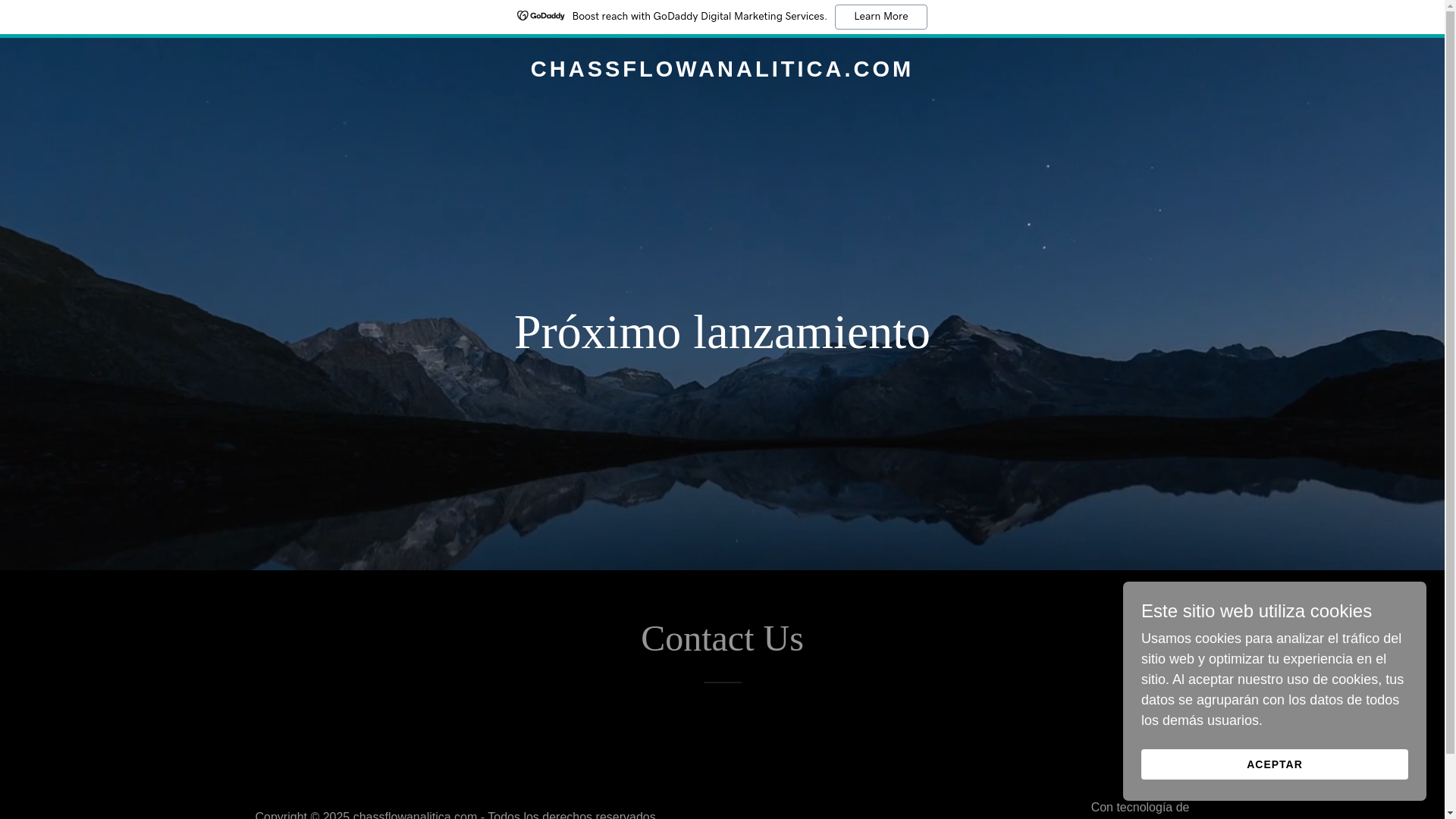 website screenshot of https://chassflowanalitica.com/