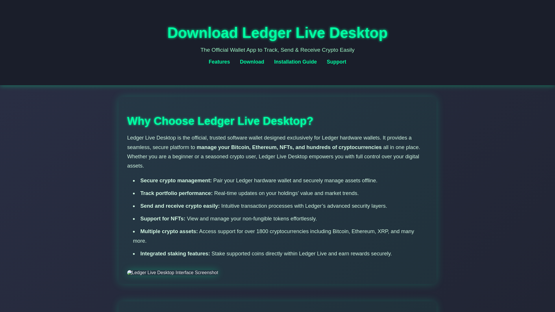 website screenshot of https://support-ldgr-desktop.pages.dev