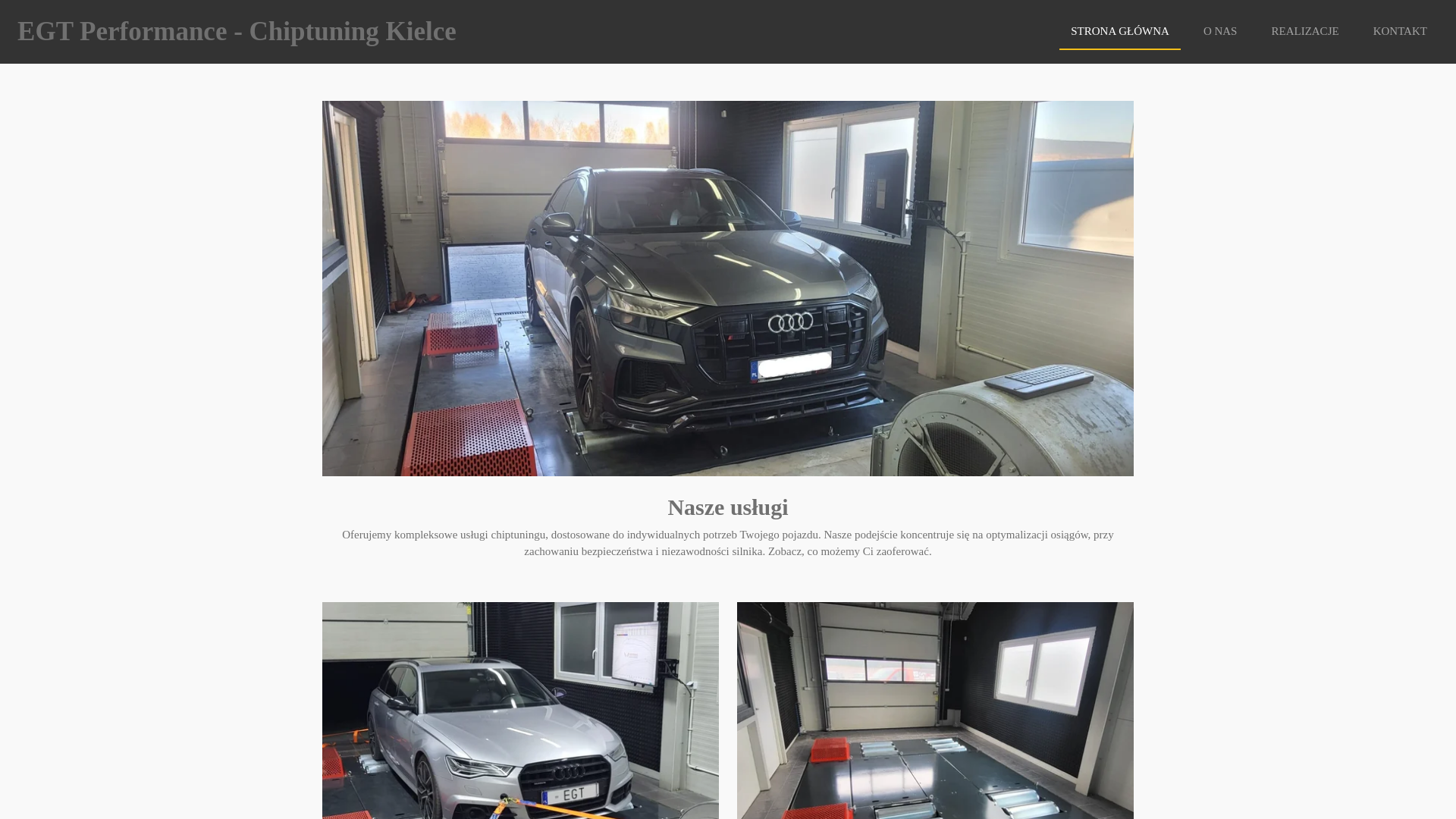 website screenshot of https://egtperformance-kielce.pl/