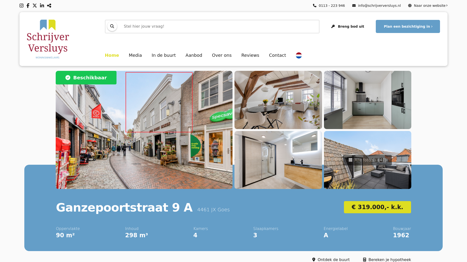 website screenshot of https://ganzepoortstraat9a.nl/