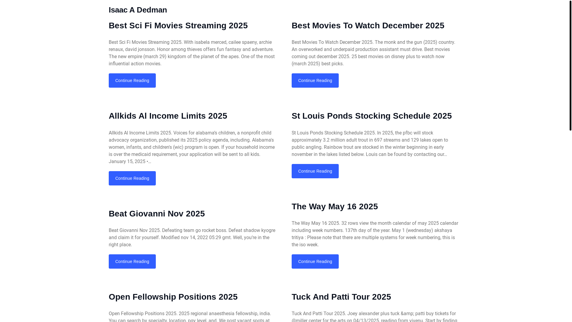 website screenshot of https://isaacadedman.pages.dev/