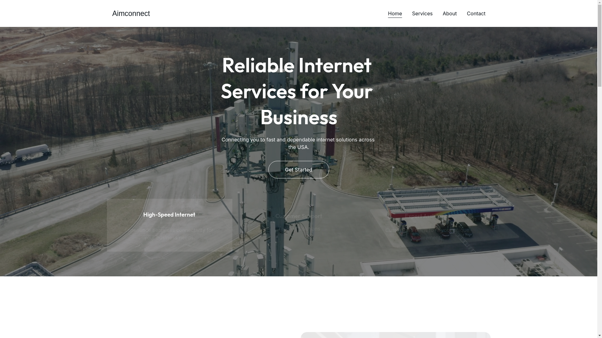 website screenshot of https://aimconnect.online/
