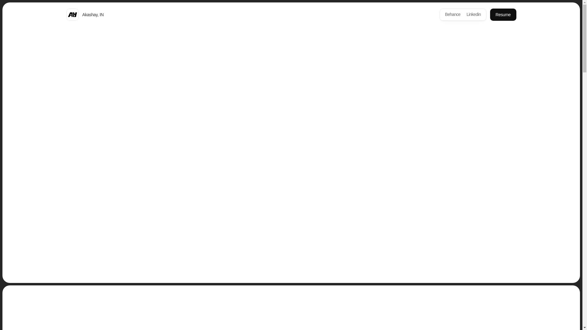 website screenshot of https://akashay.in/