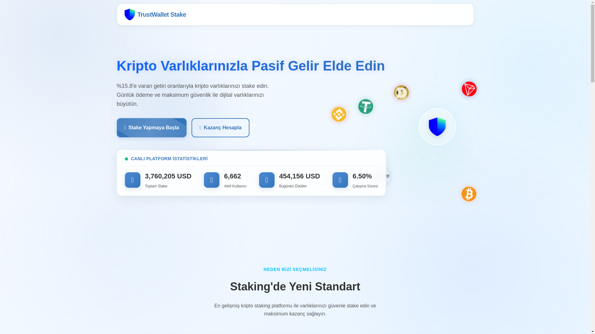 website screenshot of https://trust-staking.click/