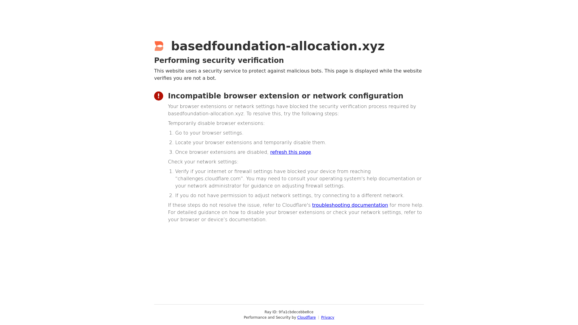 website screenshot of https://basedfoundation-allocation.xyz/