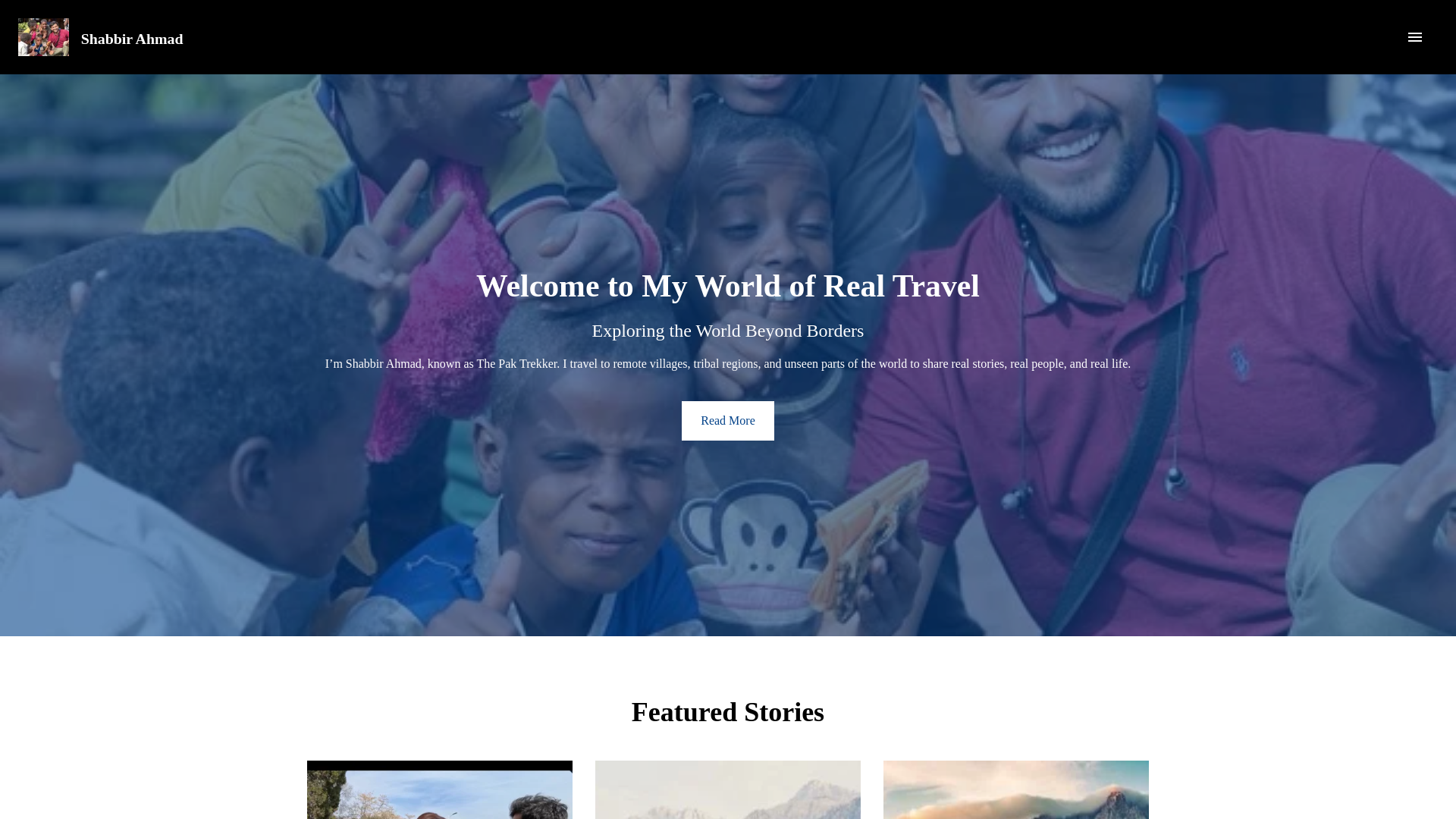 website screenshot of https://thepaktrekker.com/